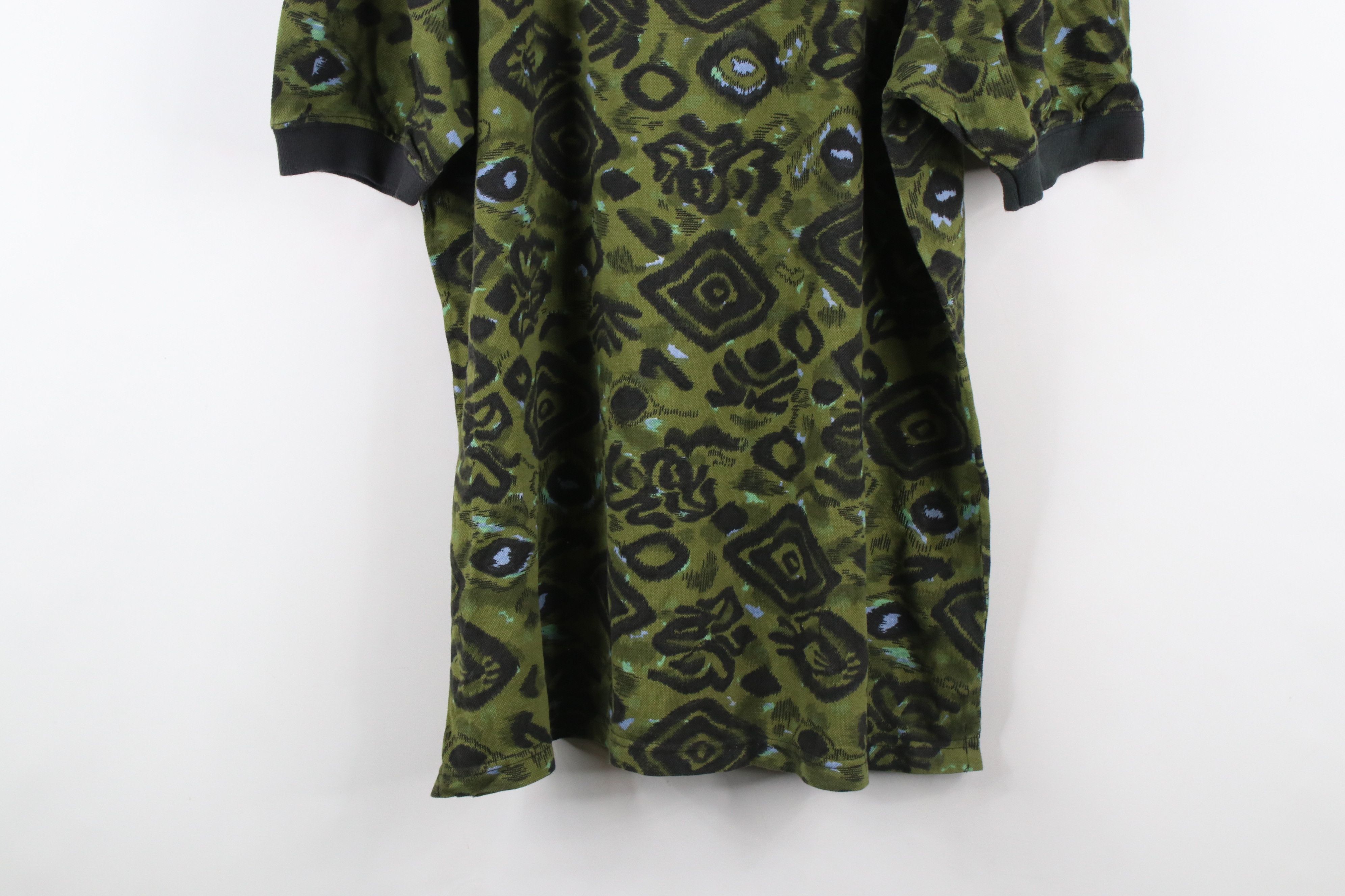 Vintage Vintage 90s Streetwear Baggy Abstract Collared Polo Shirt Size US L / EU 52-54 / 3 - 9 Thumbnail
