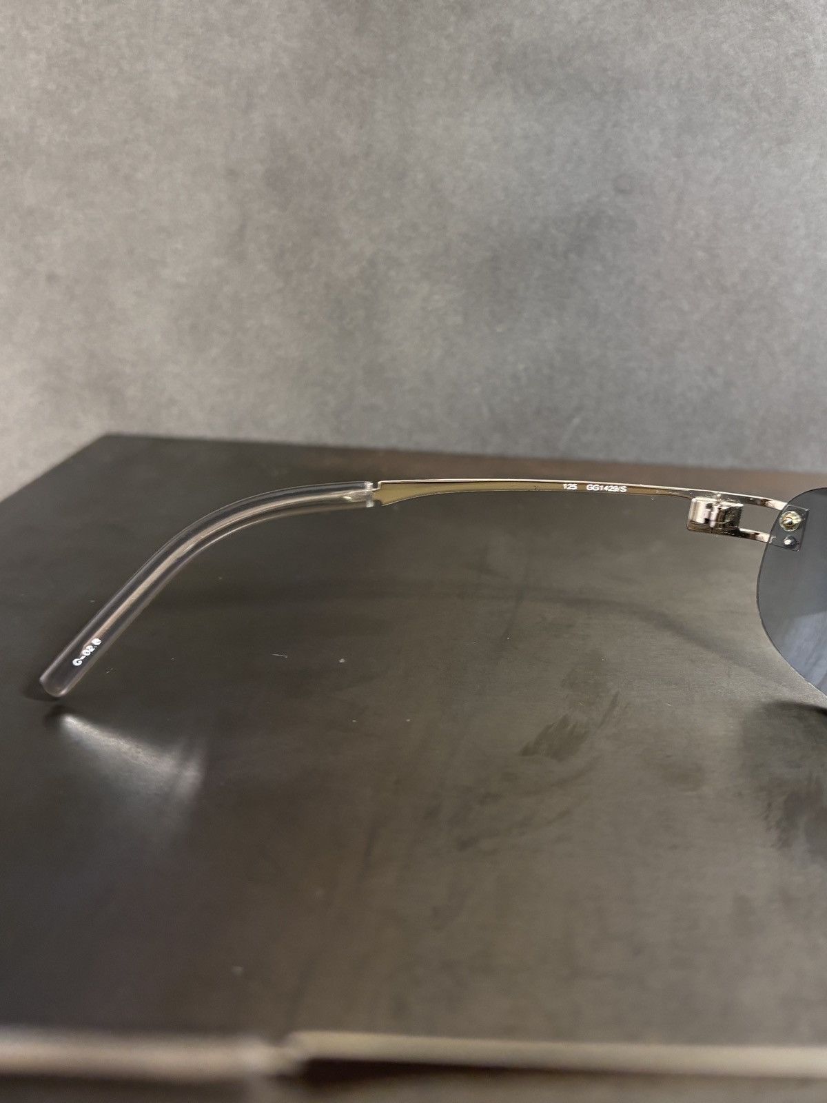 Gucci 2000s Vintage Gucci Sunglasses Y2K Rimless GG 1429/S 1990s Size ONE SIZE - 10 Thumbnail