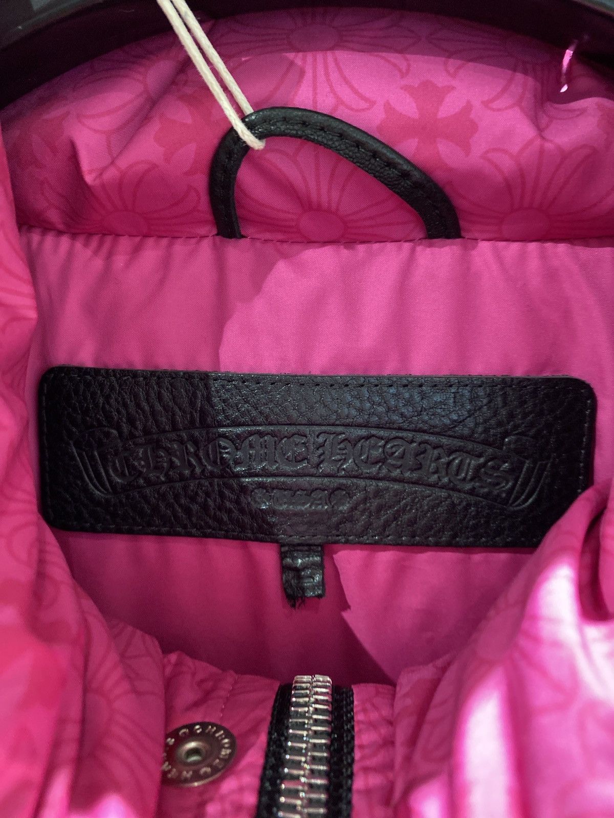 Chrome Hearts Chrome Hearts Monogram Cross Pattern Pink Puffer Jacket Size US L / EU 52-54 / 3 - 3 Thumbnail
