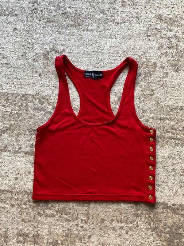 Polo Ralph Lauren Polo Ralph Lauren 1990s Sz L-XL Top Tank Women’s Made in USA Size L / US 10 / IT 46 - 1 Thumbnail
