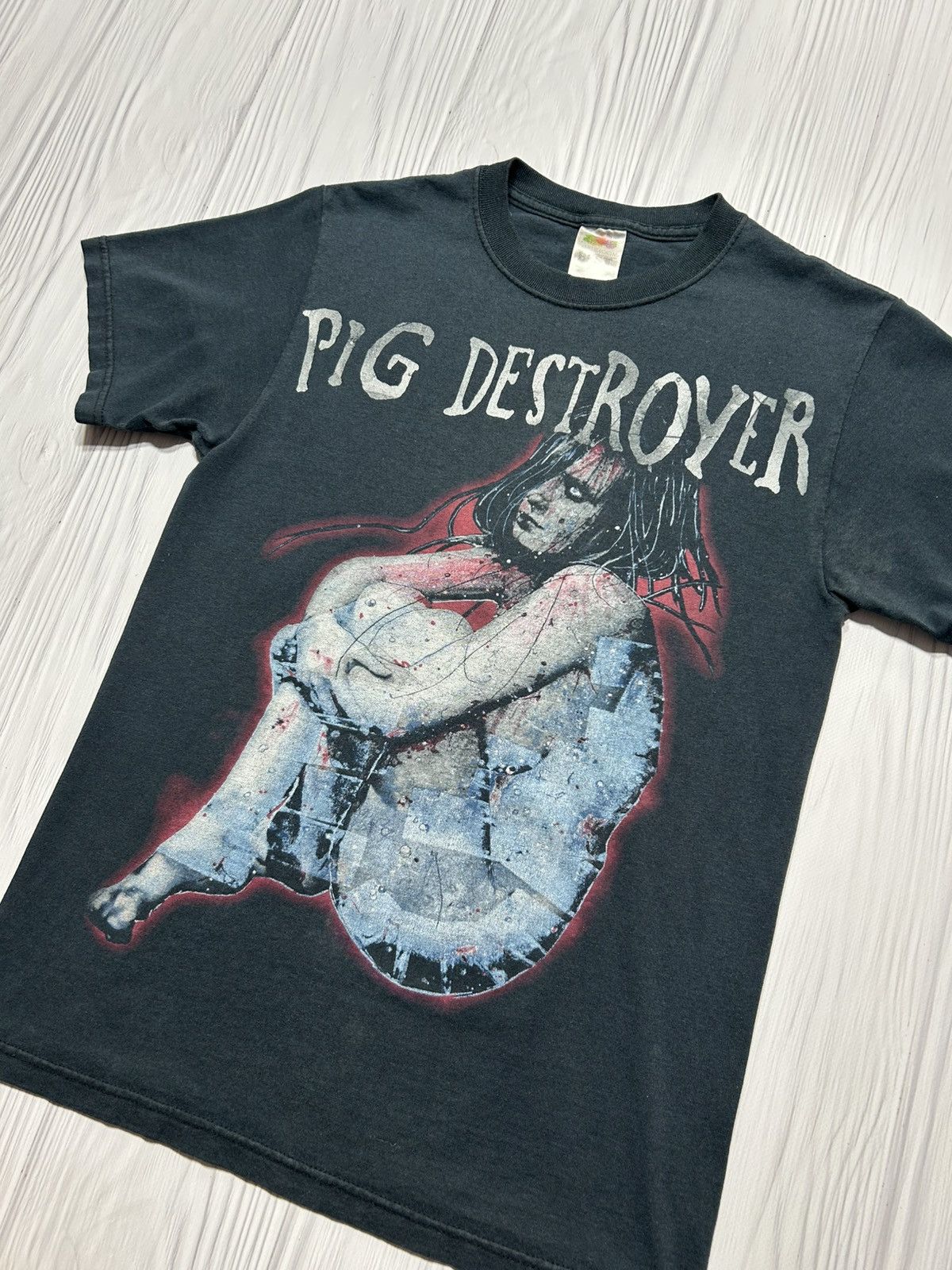 Band Tees Vintage Pig Destroyer Terrifyer Album Grindcore T-Shirt S Size US S / EU 44-46 / 1 - 5 Thumbnail