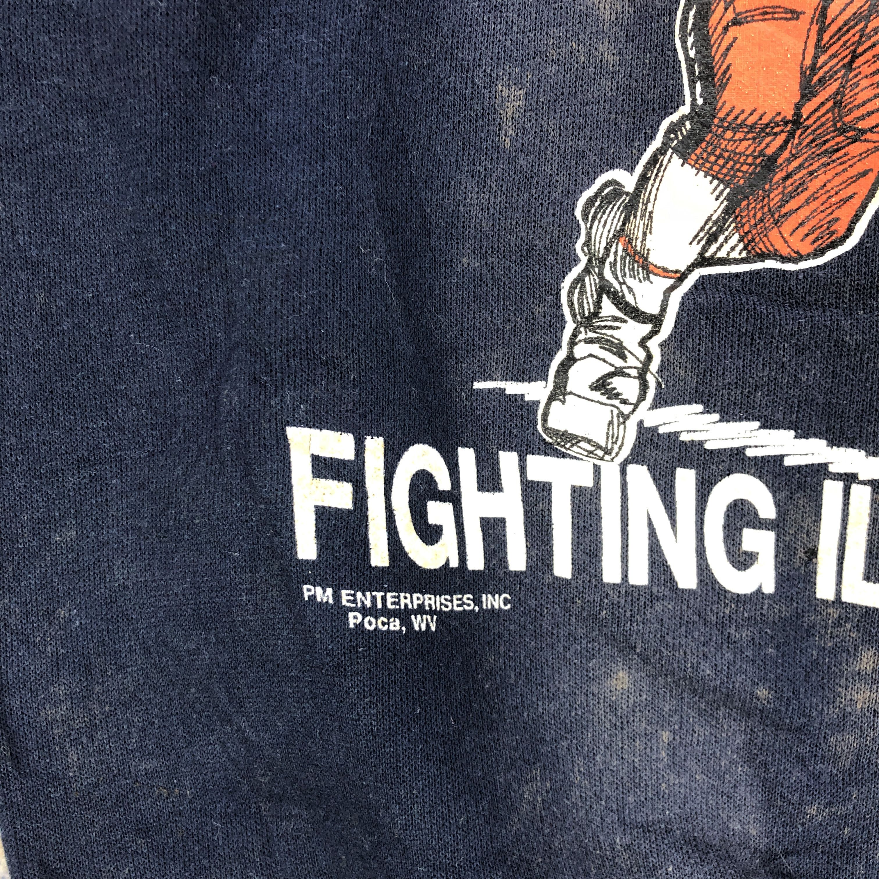 Vintage Vintage 90's The Illinois Fighting Illini Sweater Sweatshirt Size US M / EU 48-50 / 2 - 4 Thumbnail