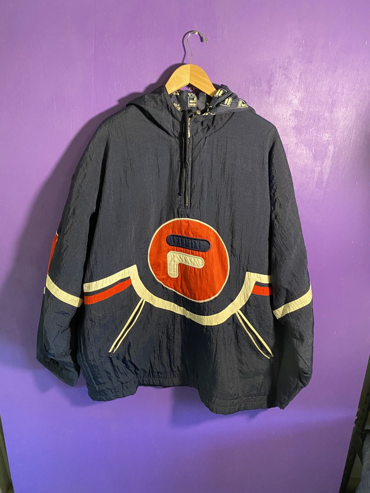 Fila Vintage 90s FILA big logo puffer jacket Size US XXL / EU 58 / 5 - 1 Thumbnail