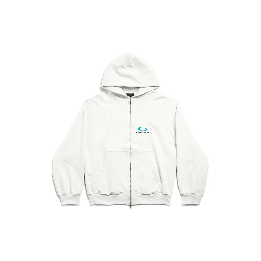 トップス balenciaga i love techno zipup hoodie Balenciaga Black Cotton I Love Techno Zippy Hooded