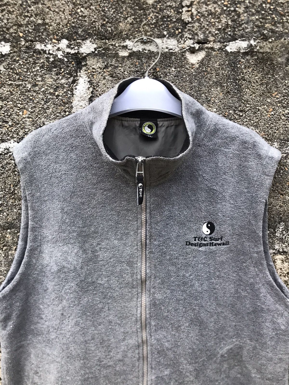Vintage ⚡️Vintage T&C Surf Design Hawaii Fleece Zipper Vest Size US XL / EU 56 / 4 - 5 Thumbnail