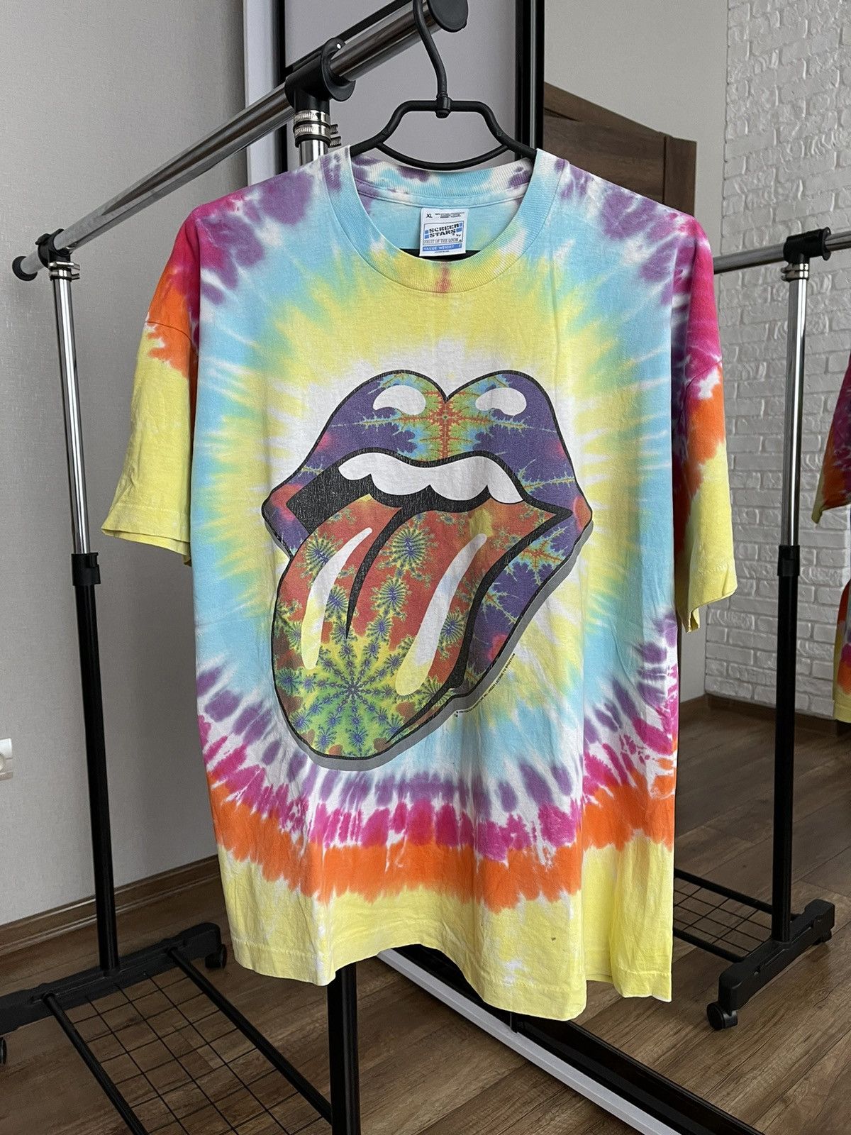 Band Tees 1994 The Rolling Stones Vintage Psychedelic T-Shirt Tee Band Size US XL / EU 56 / 4 - 3 Thumbnail