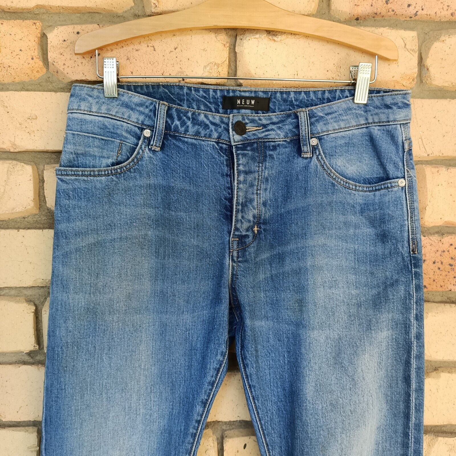 NEUW Denim Neuw Mens Jeans Denim Iggy Skinny Button Fly Stretch Casual Size US 32 / EU 48 - 3 Thumbnail