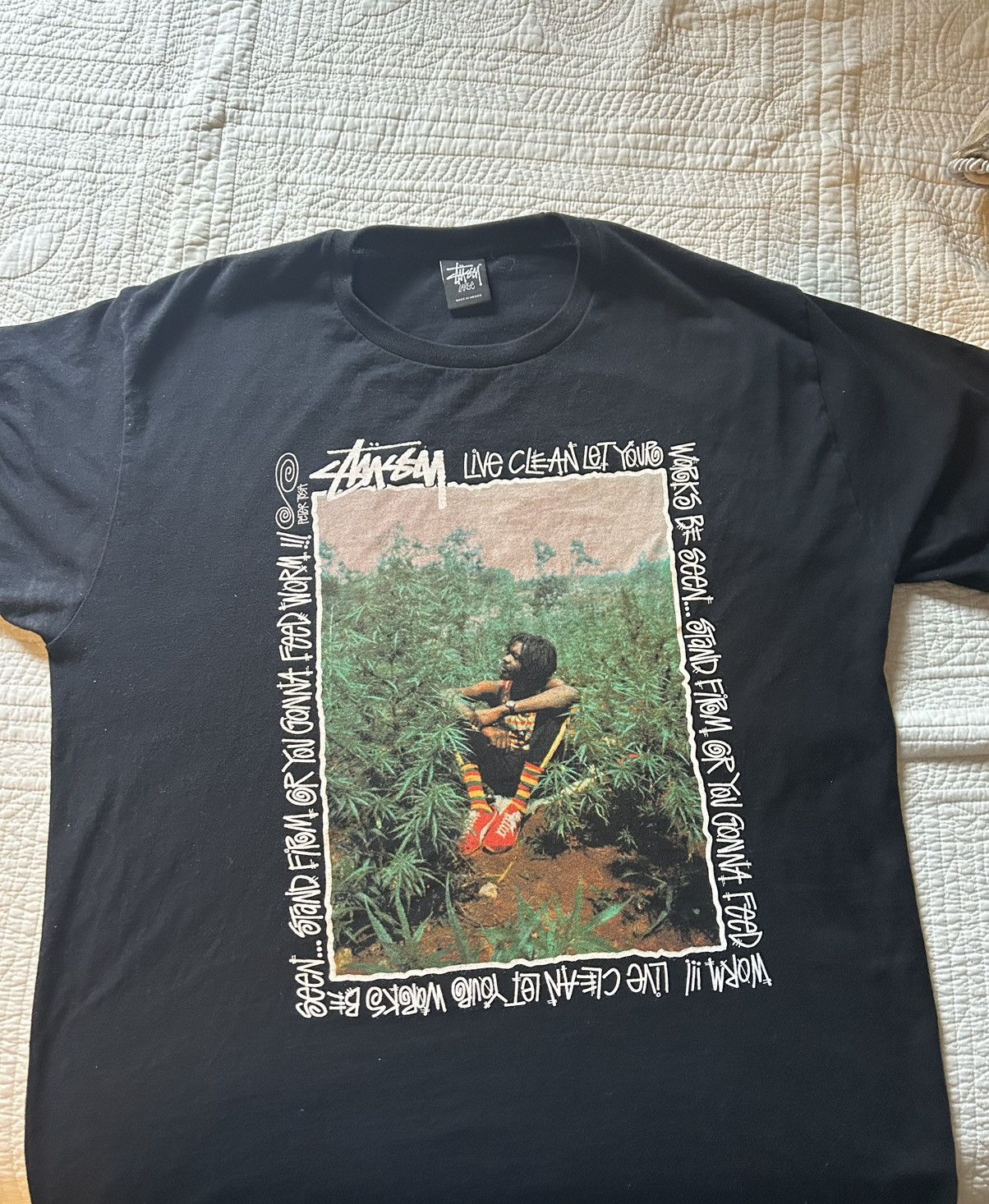 Stussy X Peter Tosh Shirt Medium | eBay
