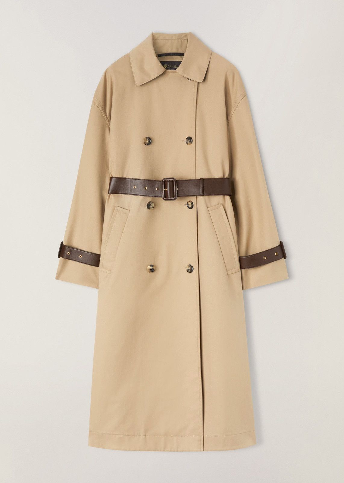 image of Loro Piana O1Srvl11E0424 Coat In Calfskin, Women's (Size Medium)