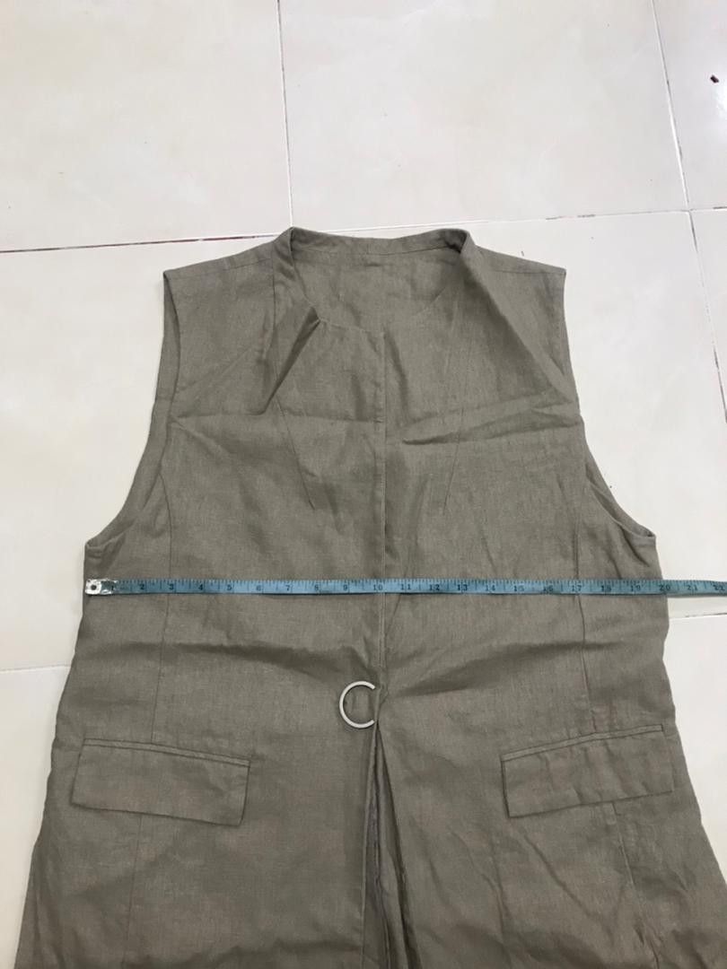 IF & Co. × Le Grande Bleu (L.G.B.) CHARABIA PARIS LINEN SLEEVELESS JACKET Size M / US 6-8 / IT 42-44 - 10 Thumbnail