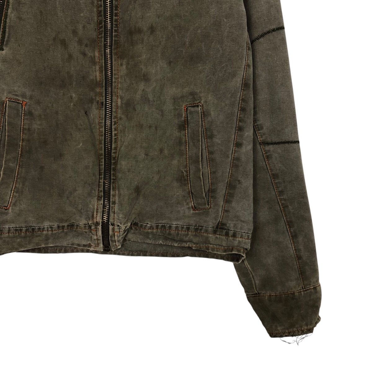 Zara 📌Vintage Cropped Biker Jacket Zara Jeans Multi Pocket Cargo Size US M / EU 48-50 / 2 - 6 Thumbnail