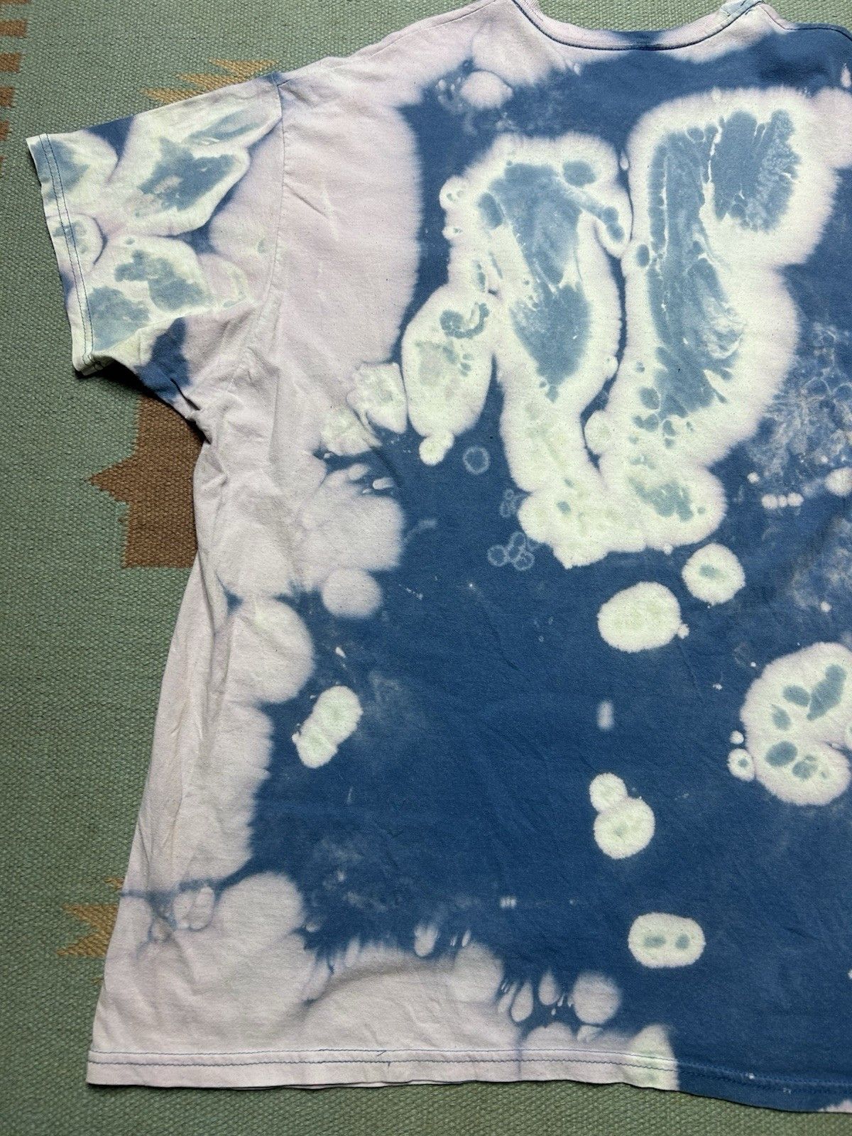 Hanes Hanes pocket t shirt bleach tie dye hippie distressed XL Size US XL / EU 56 / 4 - 8 Thumbnail