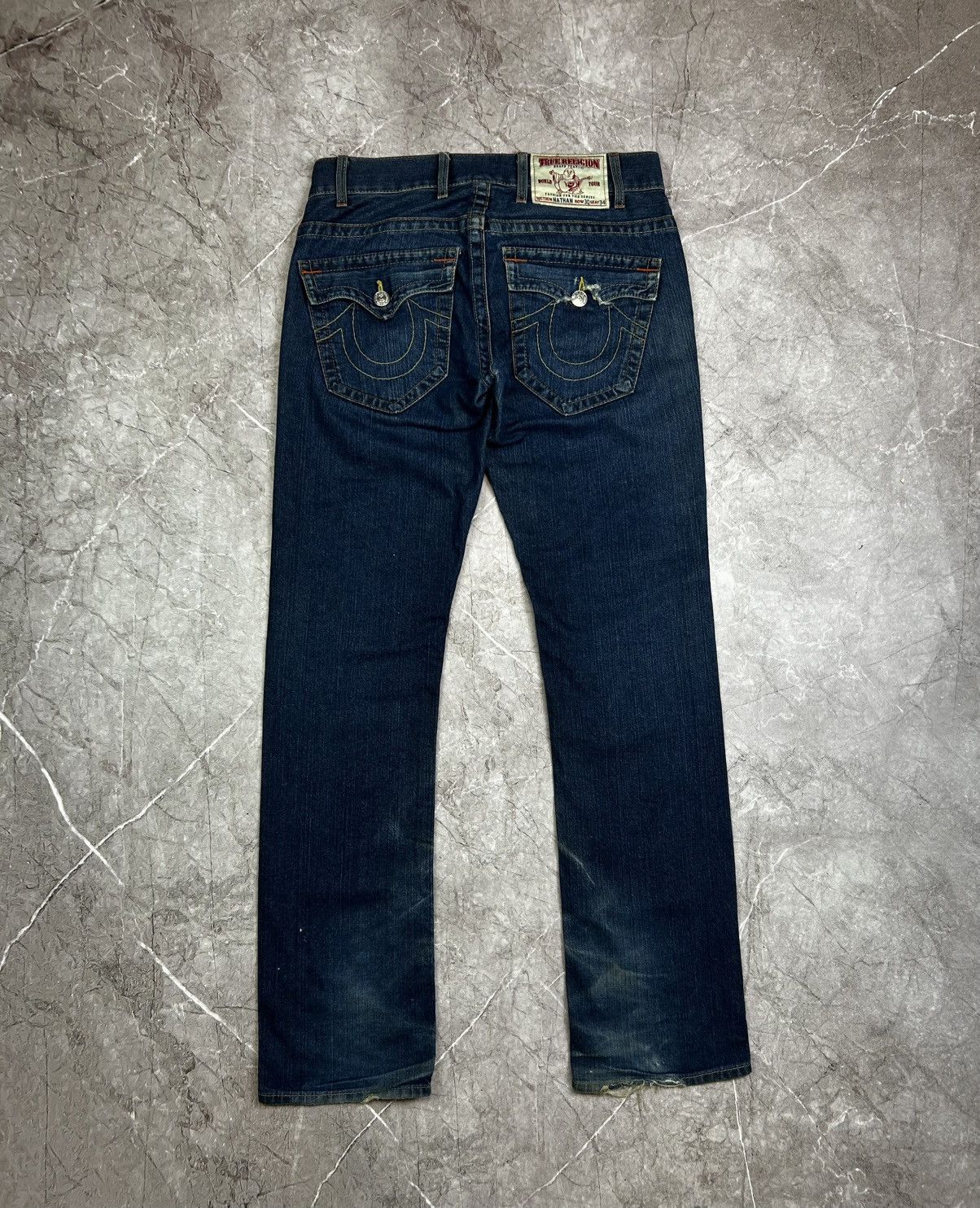 True Religion × Vintage Vintage True Religion Faded American Denim Baggy Hype Jeans Size US 30 / EU 46 - 2 Thumbnail