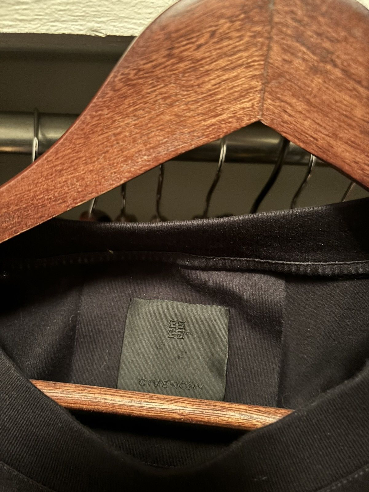 (B).Stroy × Givenchy Black Double Layer Long Sleeve T-shirt Size US L / EU 52-54 / 3 - 3 Thumbnail