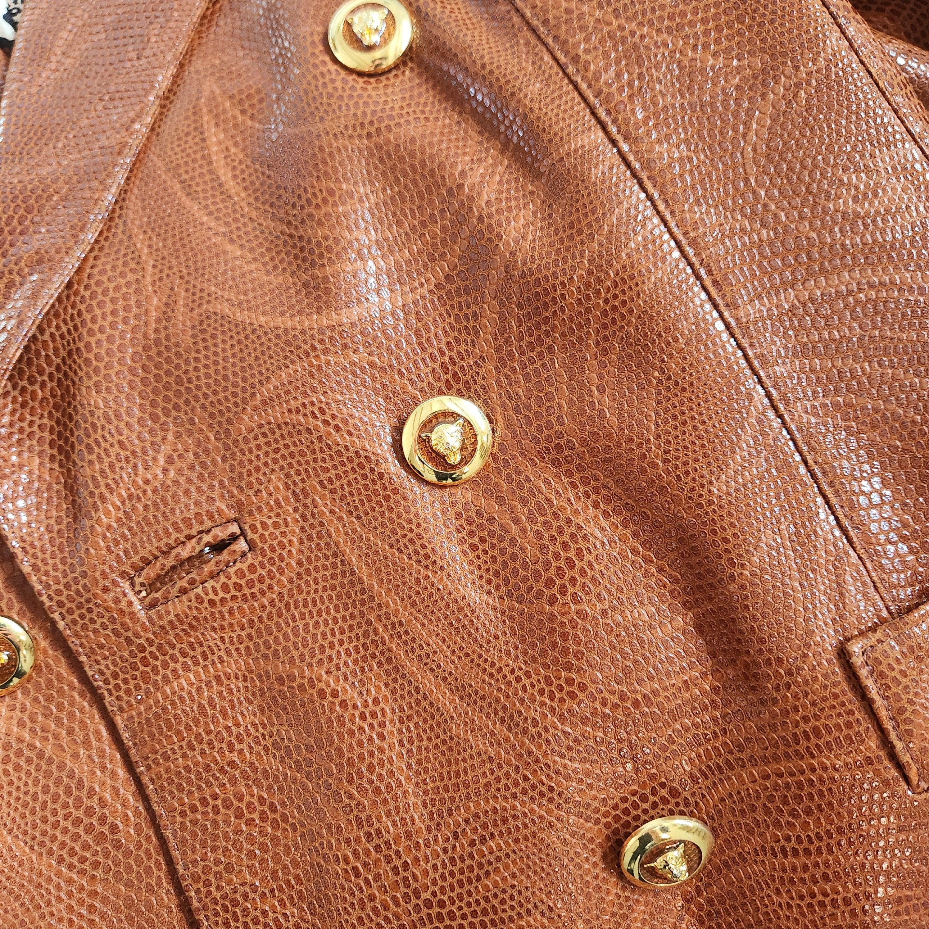 Escada Escada x Margaretha Ley Nappa Leather Jacket Size XS / US 0-2 / IT 36-38 - 4 Thumbnail