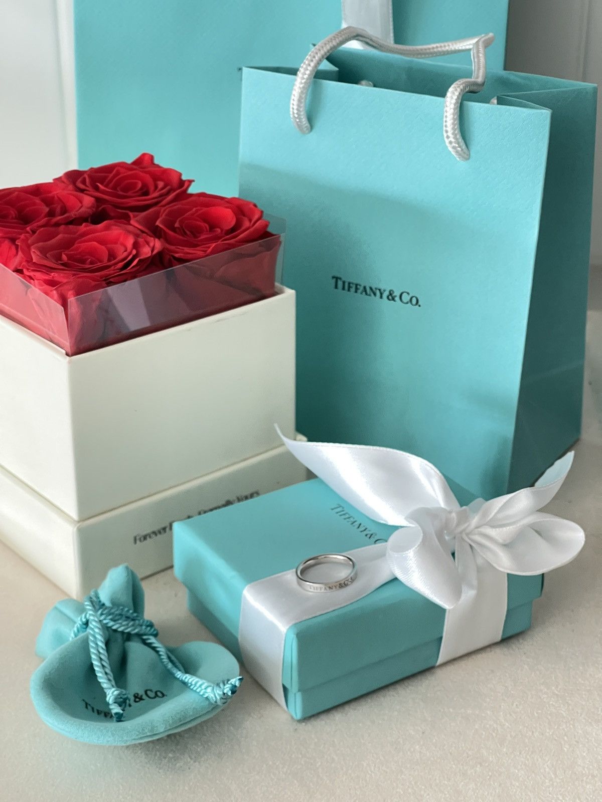 Tiffany & Co. Tiffany & Co. Band Ring in Platinum Diamond 5.5 NEW $2,400 Size ONE SIZE - 1 Thumbnail