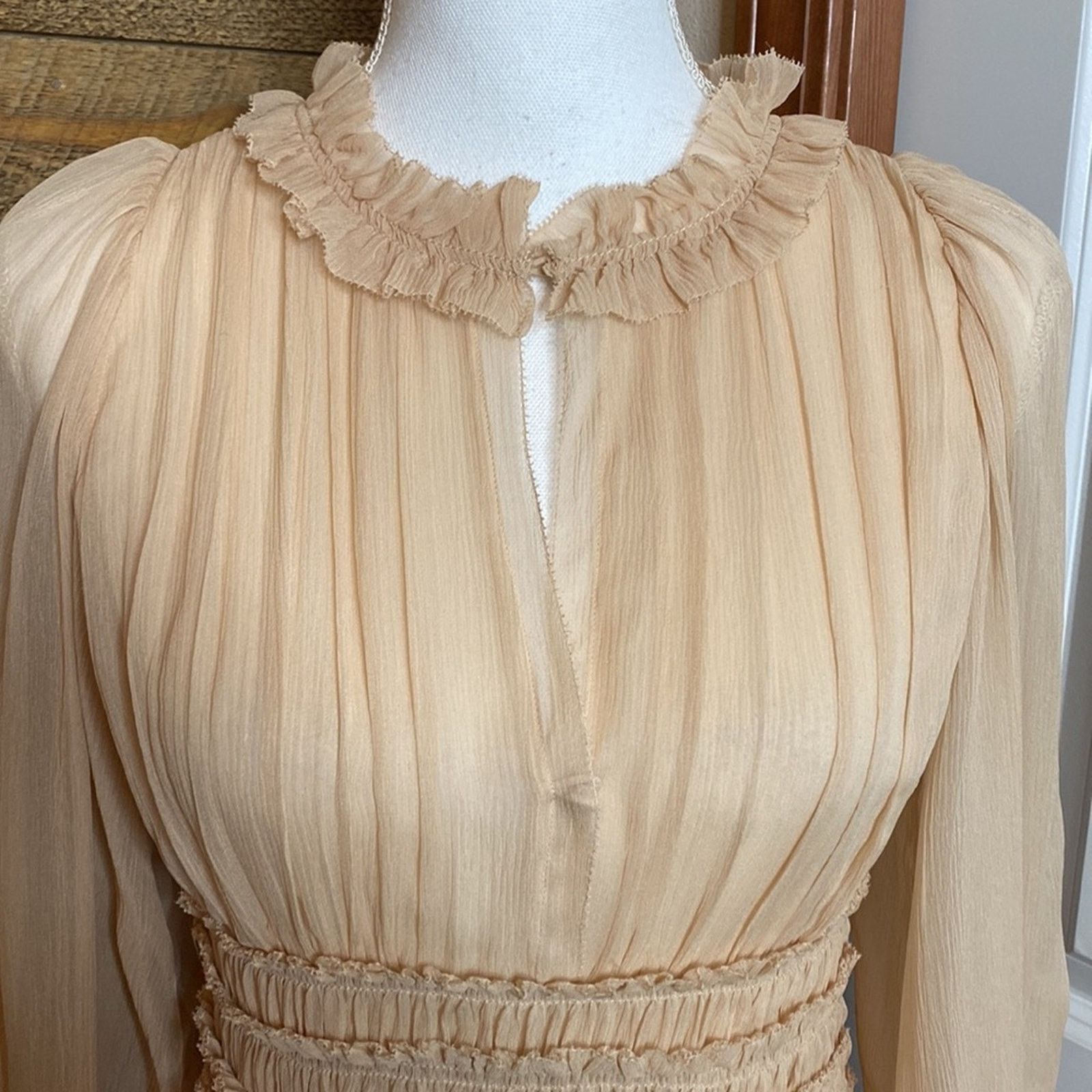 Rebecca Taylor Rebecca Taylor Silk Keyhole Mini Dress Blush pink Size 0 Size XS / US 0-2 / IT 36-38 - 4 Thumbnail