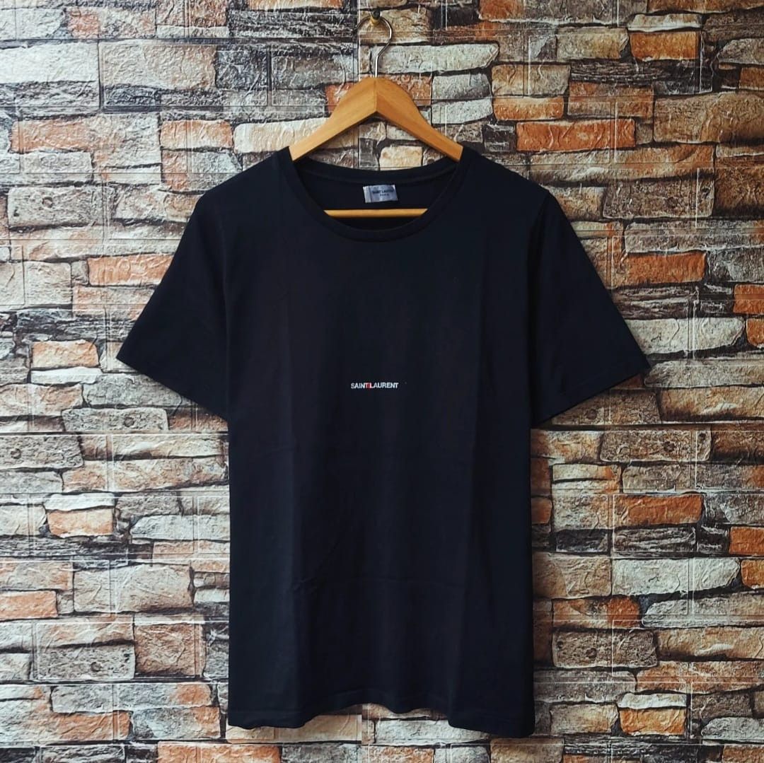 Saint Laurent Paris Saint Laurent Center Logo Tshirt Size US M / EU 48-50 / 2 - 1 Thumbnail