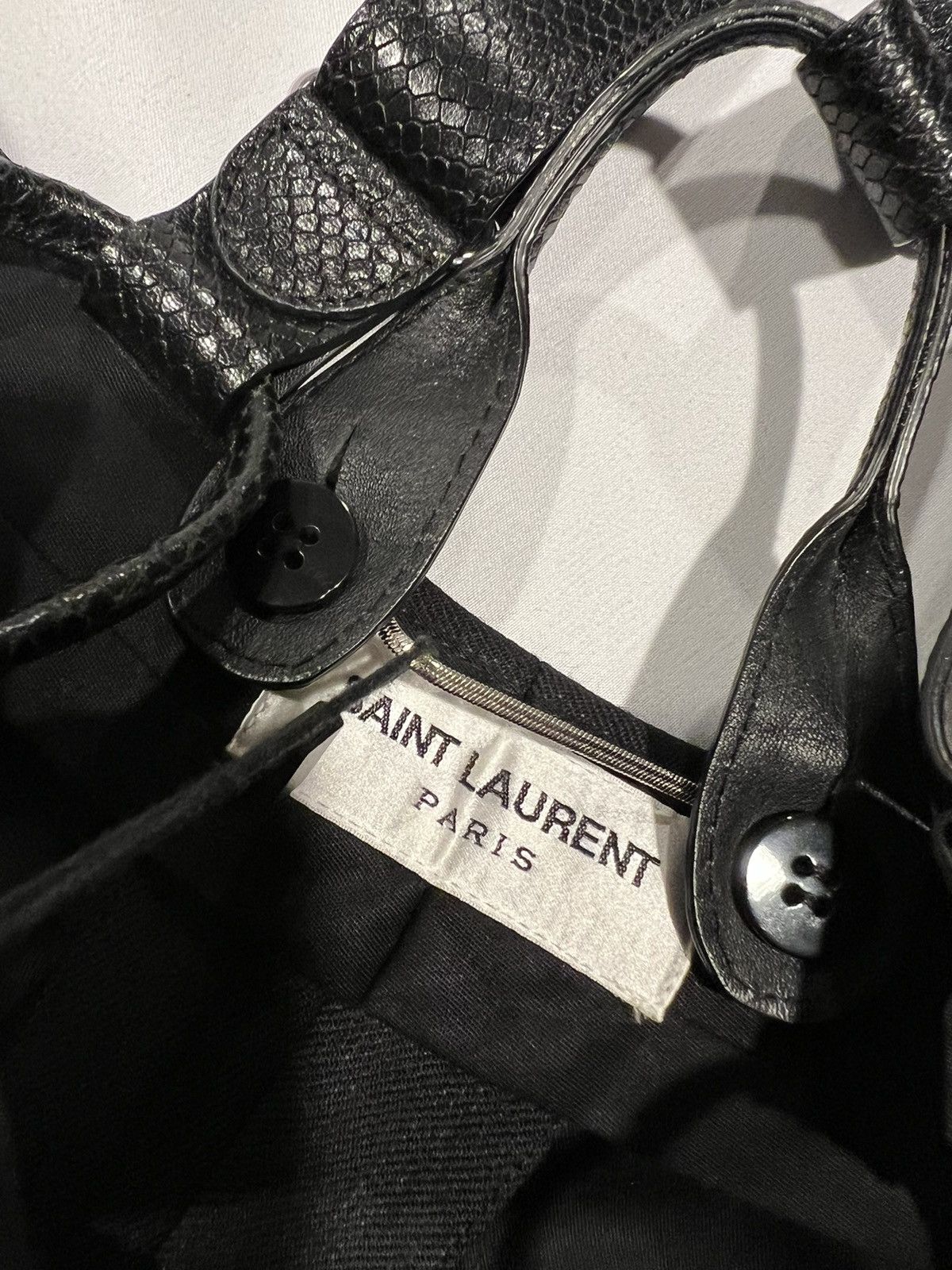 Saint Laurent Paris Saint Laurent men’s pants with python suspenders. 44. $1690 Size US 30 / EU 46 - 7 Thumbnail