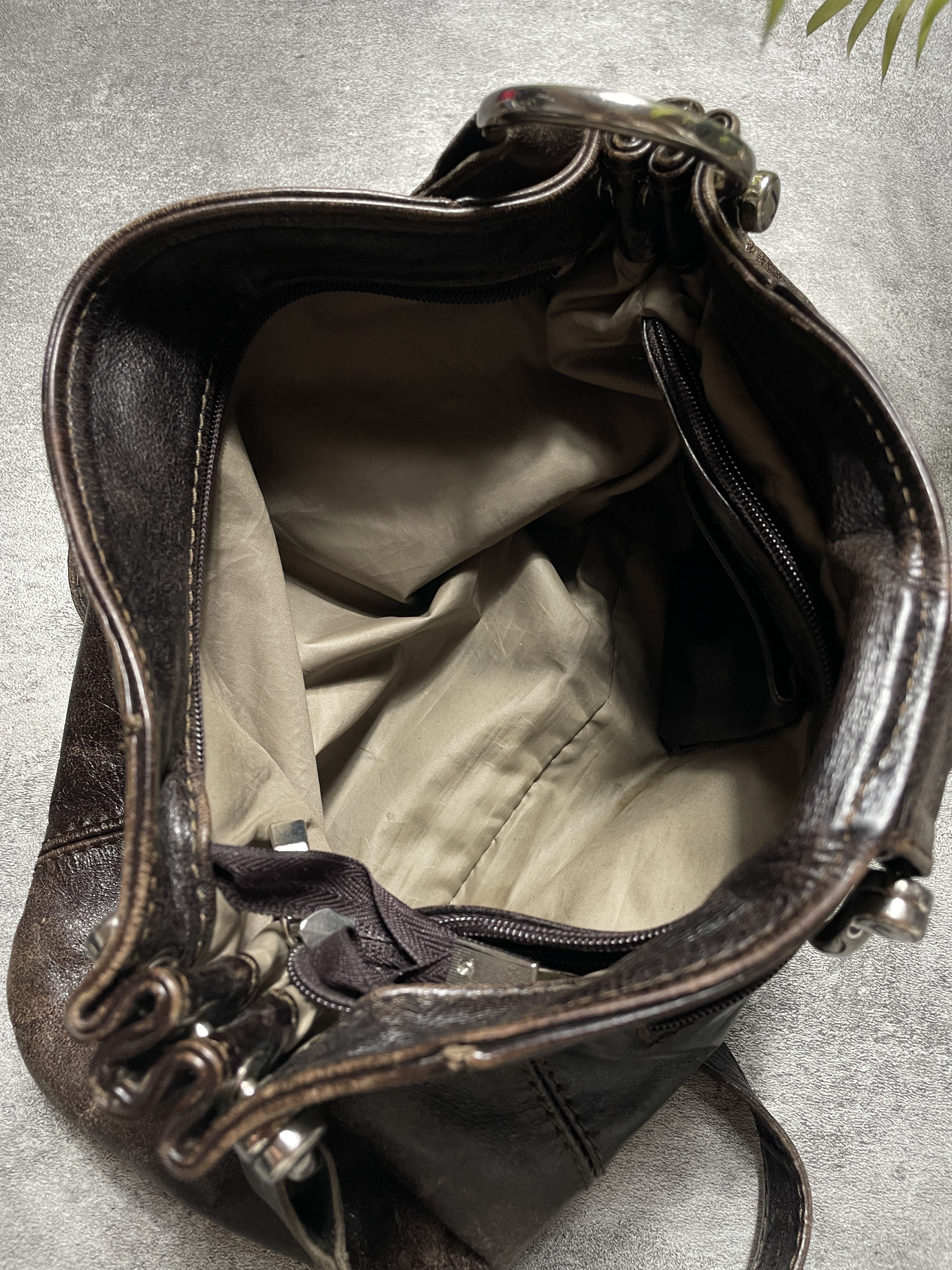 Genuine Leather ❗️RARE❗️Vintage Y2K Avant Garde Leather Belt Bag Size ONE SIZE - 5 Thumbnail