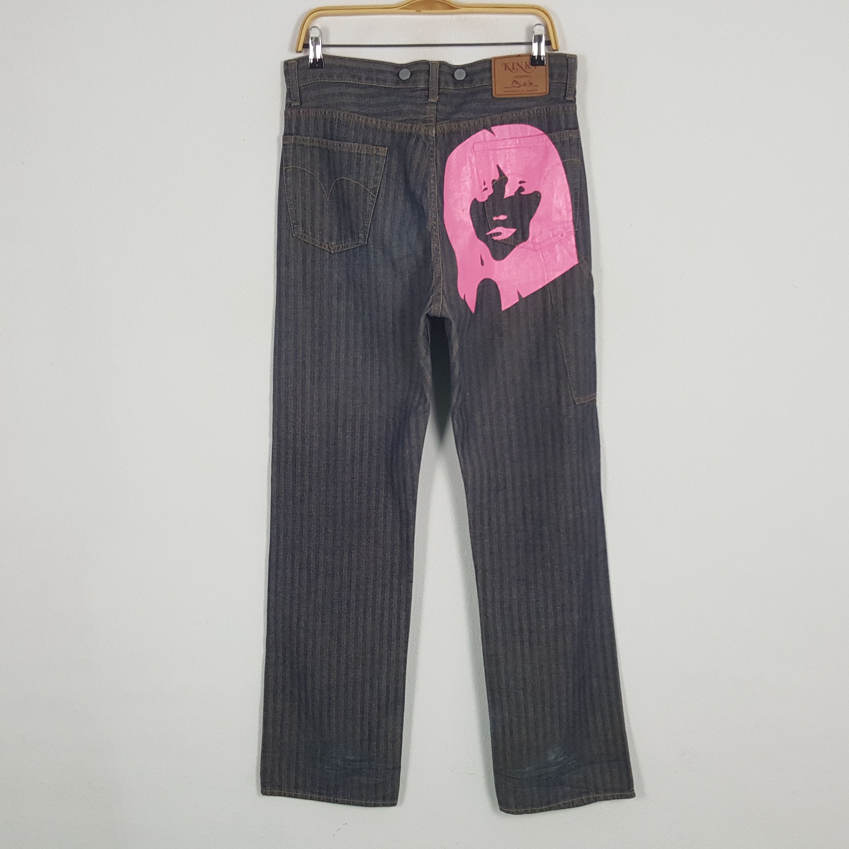 Hysteric Glamour × Vintage Vintage Hysteric Glamour Custom Big Logo Denim Jeans Size US 31 - 1 Thumbnail