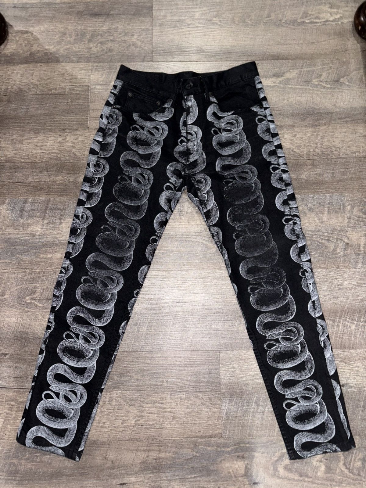 Hysteric Glamour hysteric glamour snake jeans Size US 28 / EU 44 - 1 Thumbnail