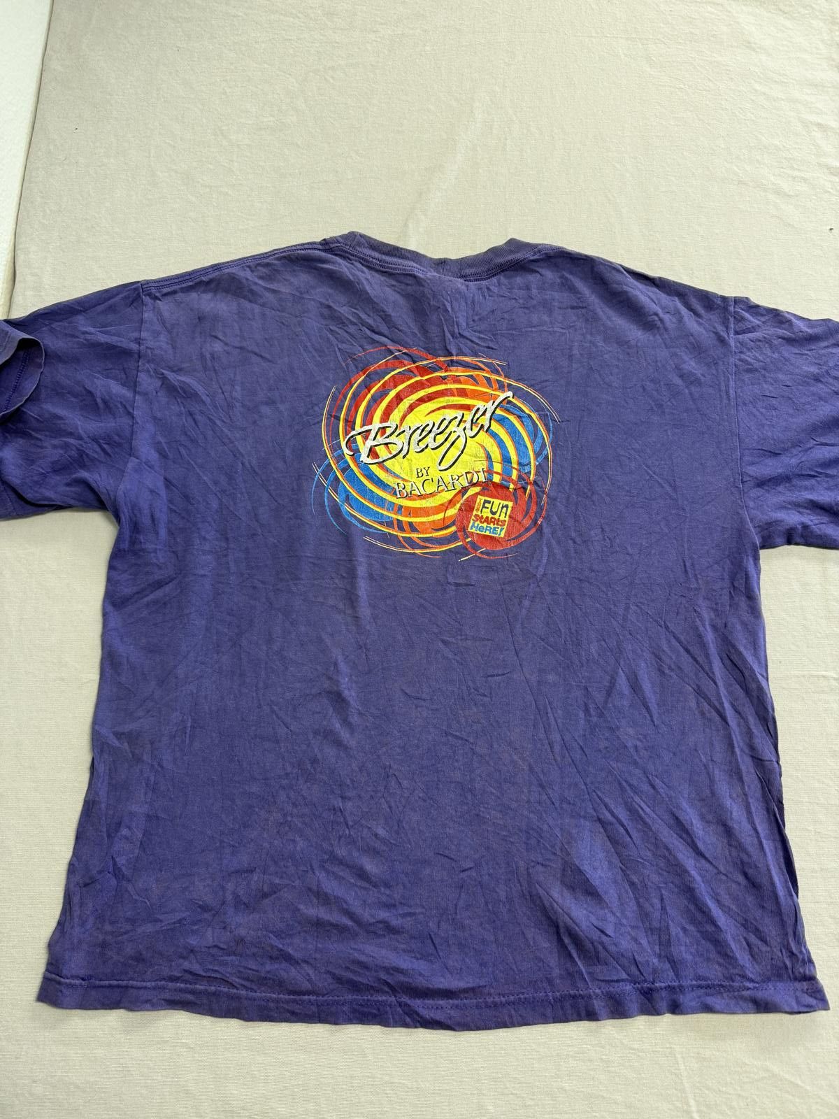 Bacardi Vintage Bacardi T-shirt Breezer By Bacardi Fun Starts Here L Size US L / EU 52-54 / 3 - 3 Thumbnail