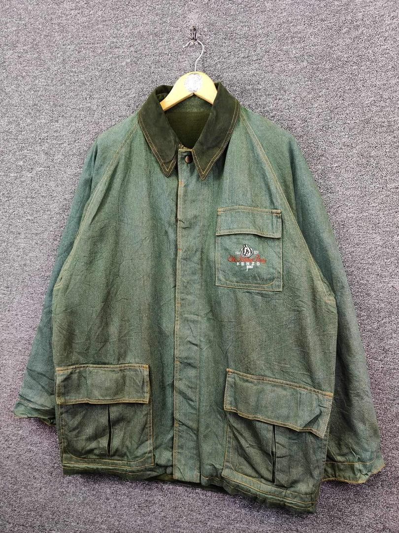 Kenzo Vintage Kenzo Jeans Chore Denim Jacket Size US XL / EU 56 / 4 - 2 Thumbnail