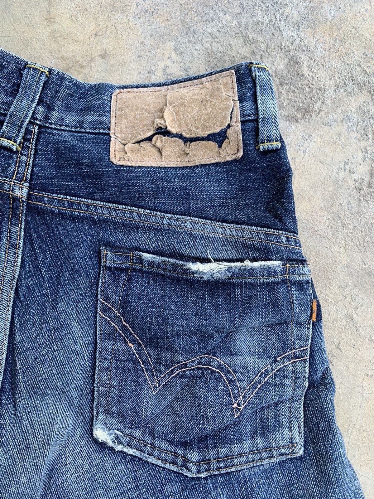 Edwin × Japanese Brand Edwin Selvedge Distressed Denim Size US 28 / EU 44 - 18 Thumbnail