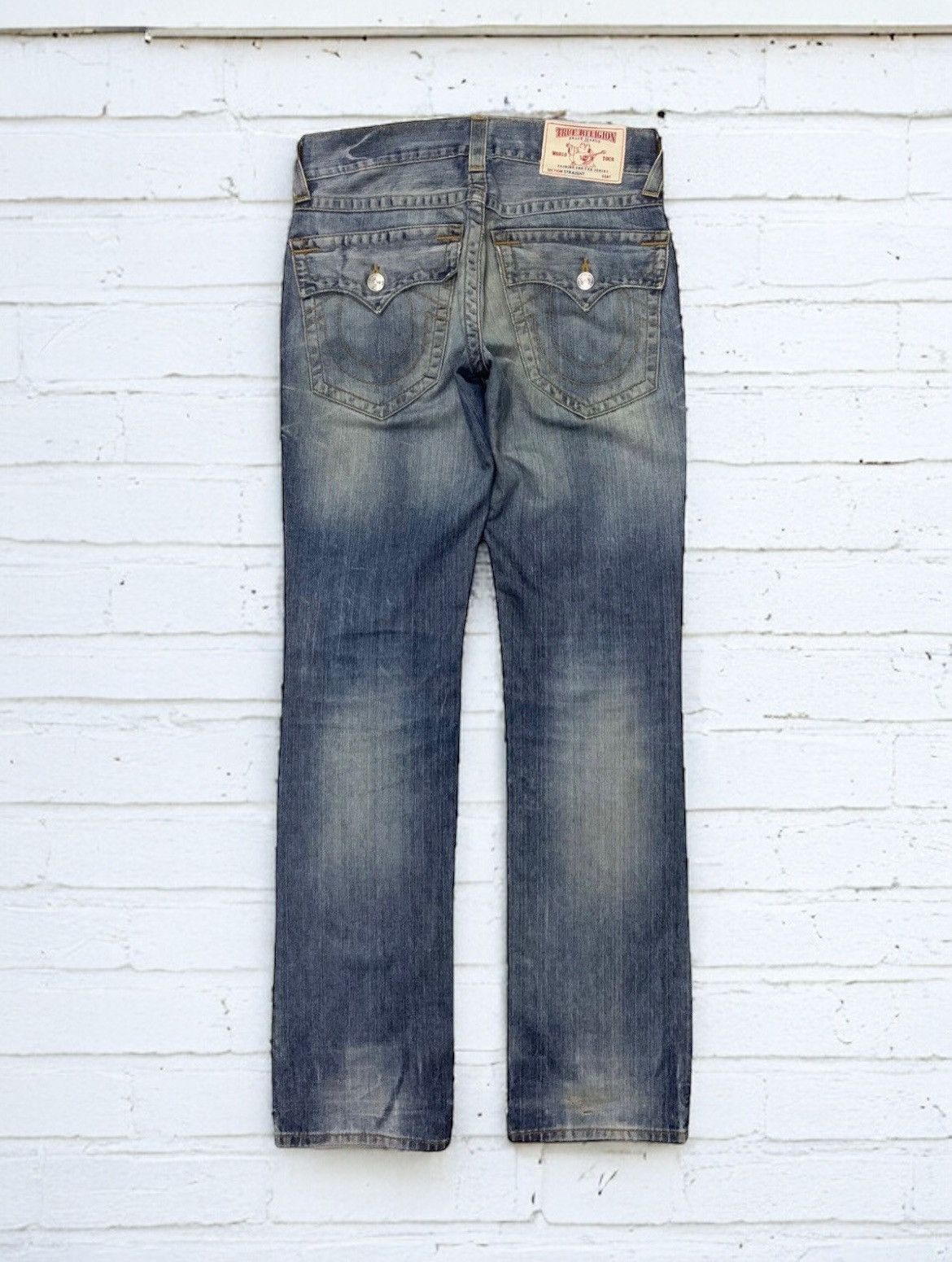 True Religion × Vintage True Religion Straight Cut Denim Pants Jeans Size US 31 - 1 Thumbnail