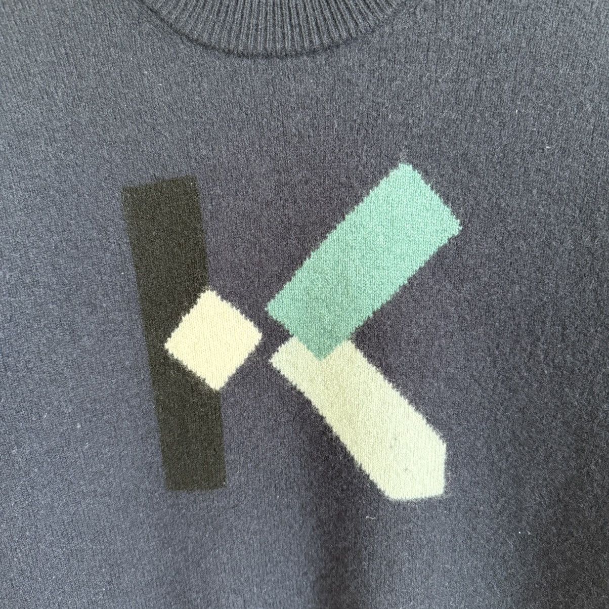 Kenzo Kenzo Wool Sweater Navy K Logo Pullover Jumper Size US S / EU 44-46 / 1 - 4 Thumbnail