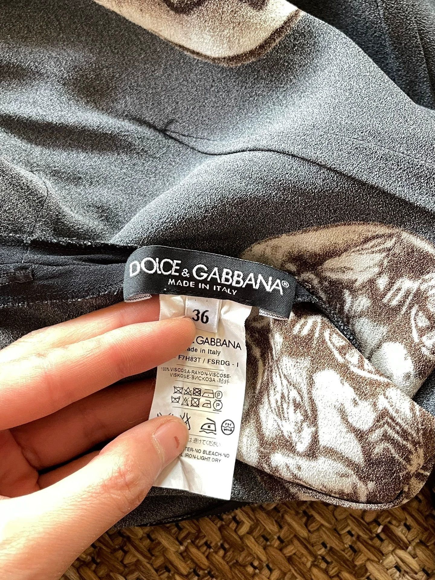 Dolce & Gabbana D&G Vintage Y2K Portrait Coin Sleeveless Top 36 (S) Size XS / US 0-2 / IT 36-38 - 7 Thumbnail