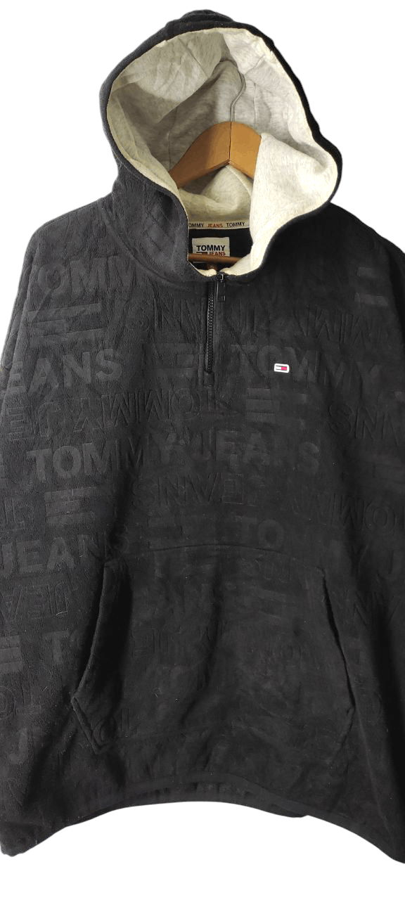 Tommy Hilfiger TOMMY HILFIGER OVERSIZE MONOGRAM HALF ZIPPER PULLOVER JACKET Size US XL / EU 56 / 4 - 5 Thumbnail