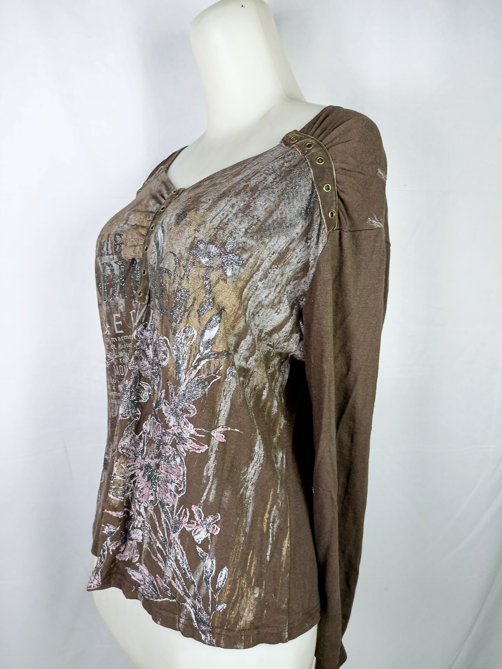 Japanese Brand Japanes Women's Studded Long Sleeve TShirt If6was9 LGB style Size XL / US 12-14 / IT 48-50 - 11 Thumbnail