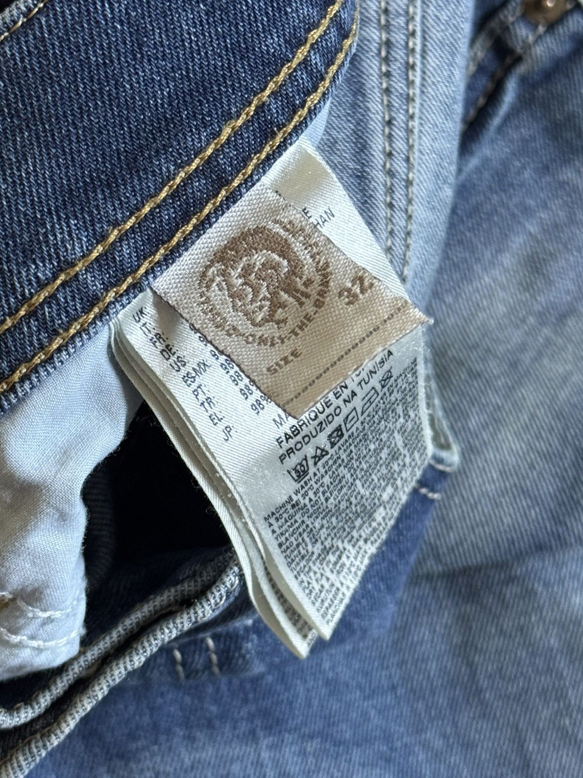Diesel Diesel 32/32 tepphar slim carrot denim pants jeans trousers Size US 32 / EU 48 - 12 Thumbnail
