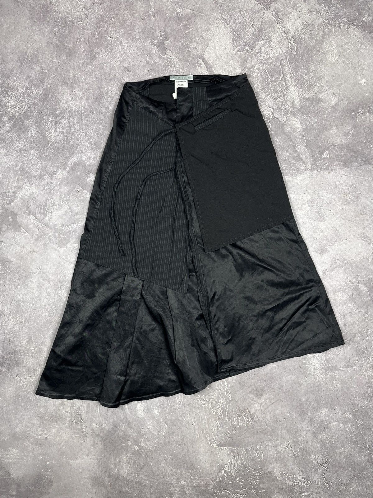 Sarah Pacini Vintage Sarah Pacini Wool Avant Gard Striped Patchwork skirt Size 27" / US 4 / IT 40 - 1 Thumbnail