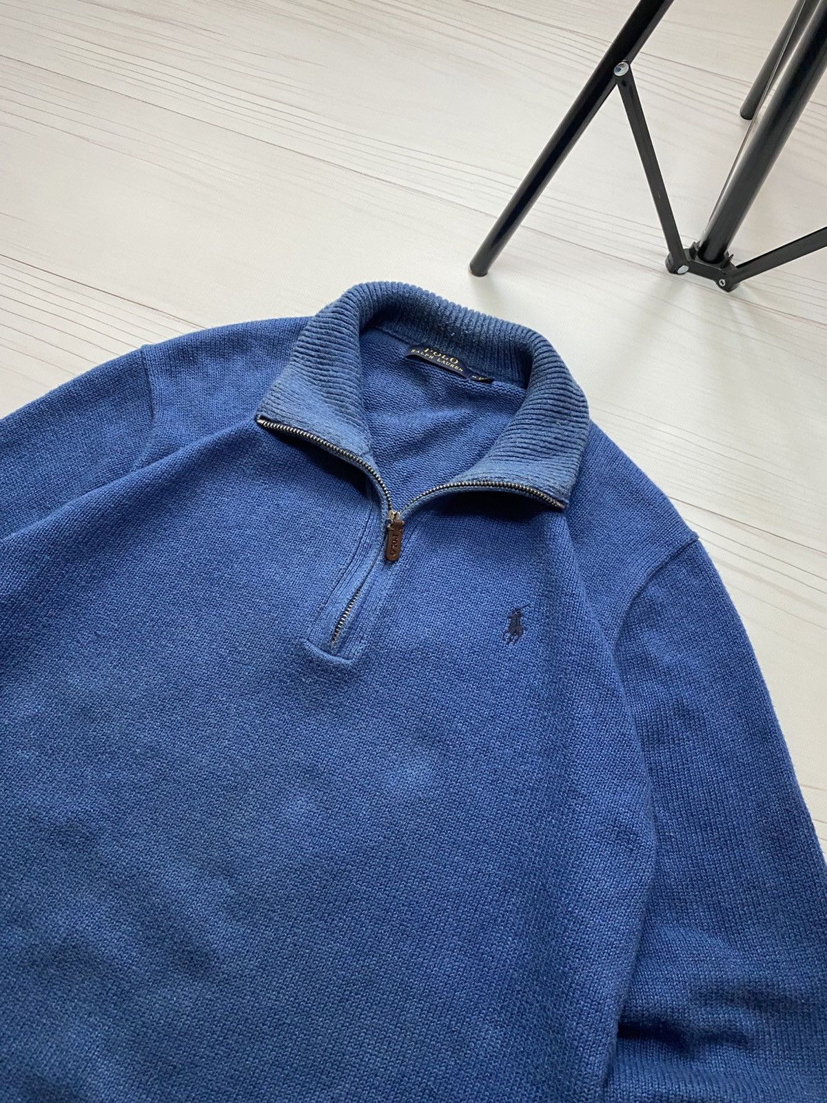 Polo Ralph Lauren Vintage Polo Ralph Lauren 1/4 zip USA faded knit y2k sweater Size US M / EU 48-50 / 2 - 12 Thumbnail