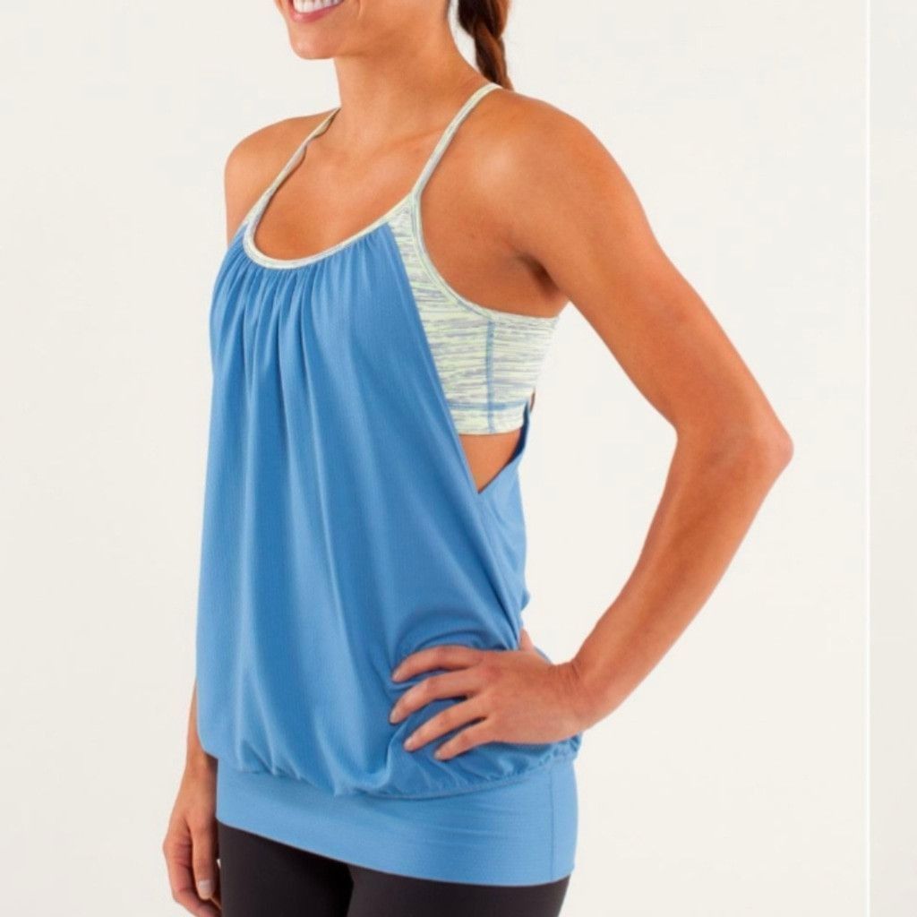 Lululemon Lululemon No Limits Tank Limitless Blue size 6 Size M / US 6-8 / IT 42-44 - 2 Thumbnail