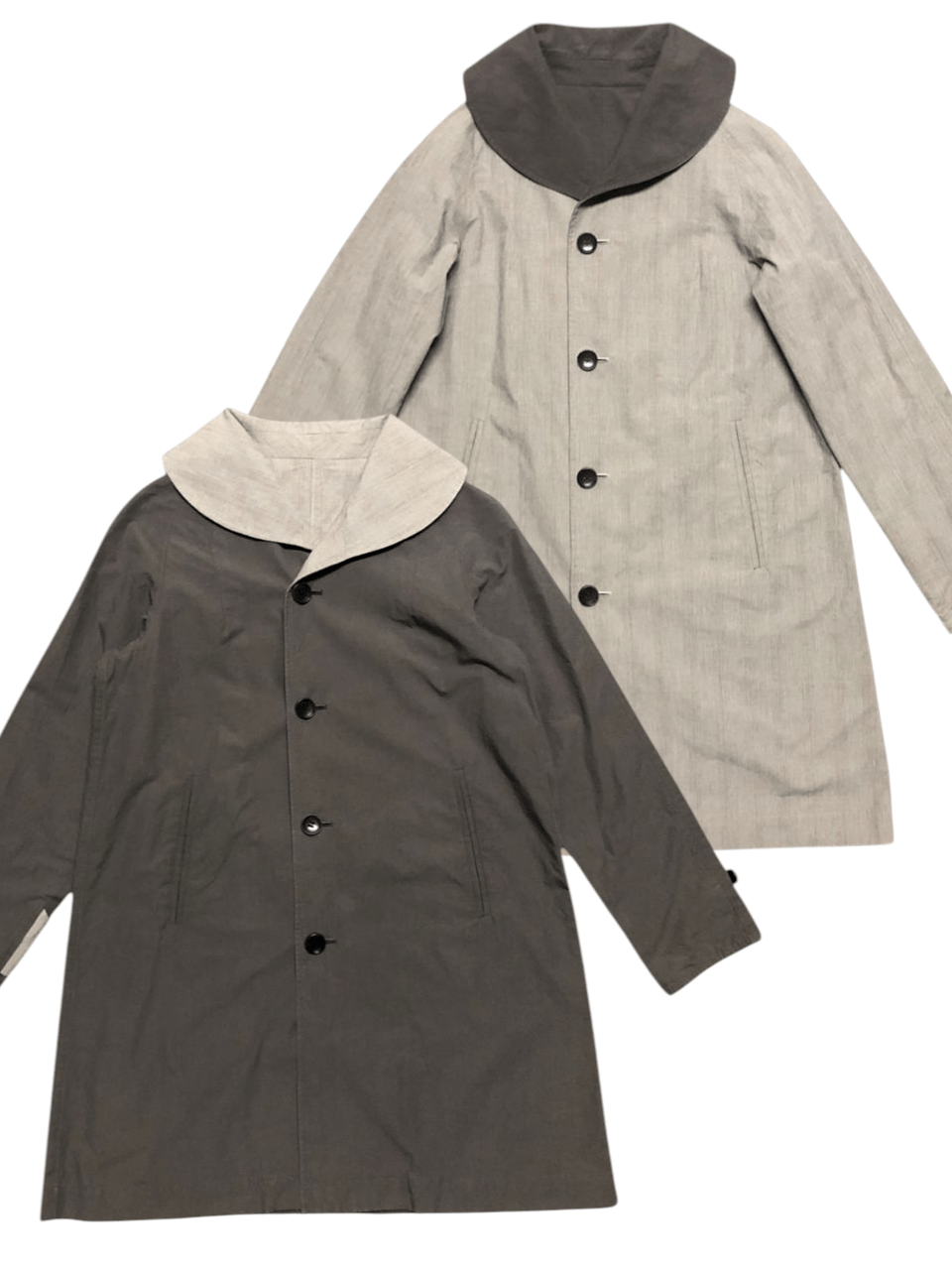 Beams Boys Rivesible Overcoat Plaid Brown Design rare