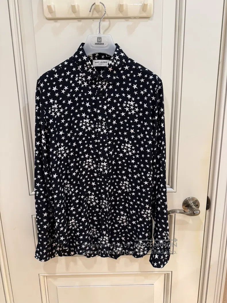 Saint Laurent Paris Saint Laurent Paris Size 39 Classic Star Black Shirt i Size US L / EU 52-54 / 3 - 2 Thumbnail