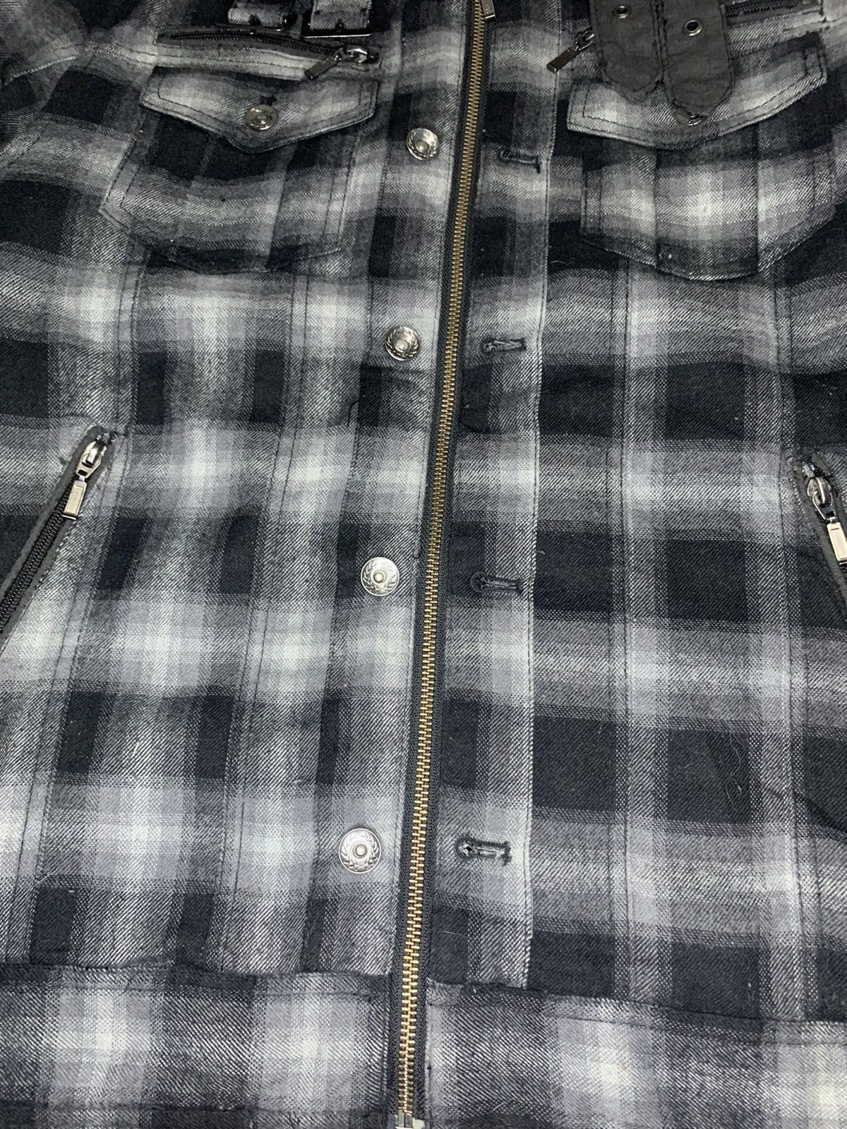 Japanese Brand Splendid 2000s plaid fur jacket Size US L / EU 52-54 / 3 - 6 Thumbnail