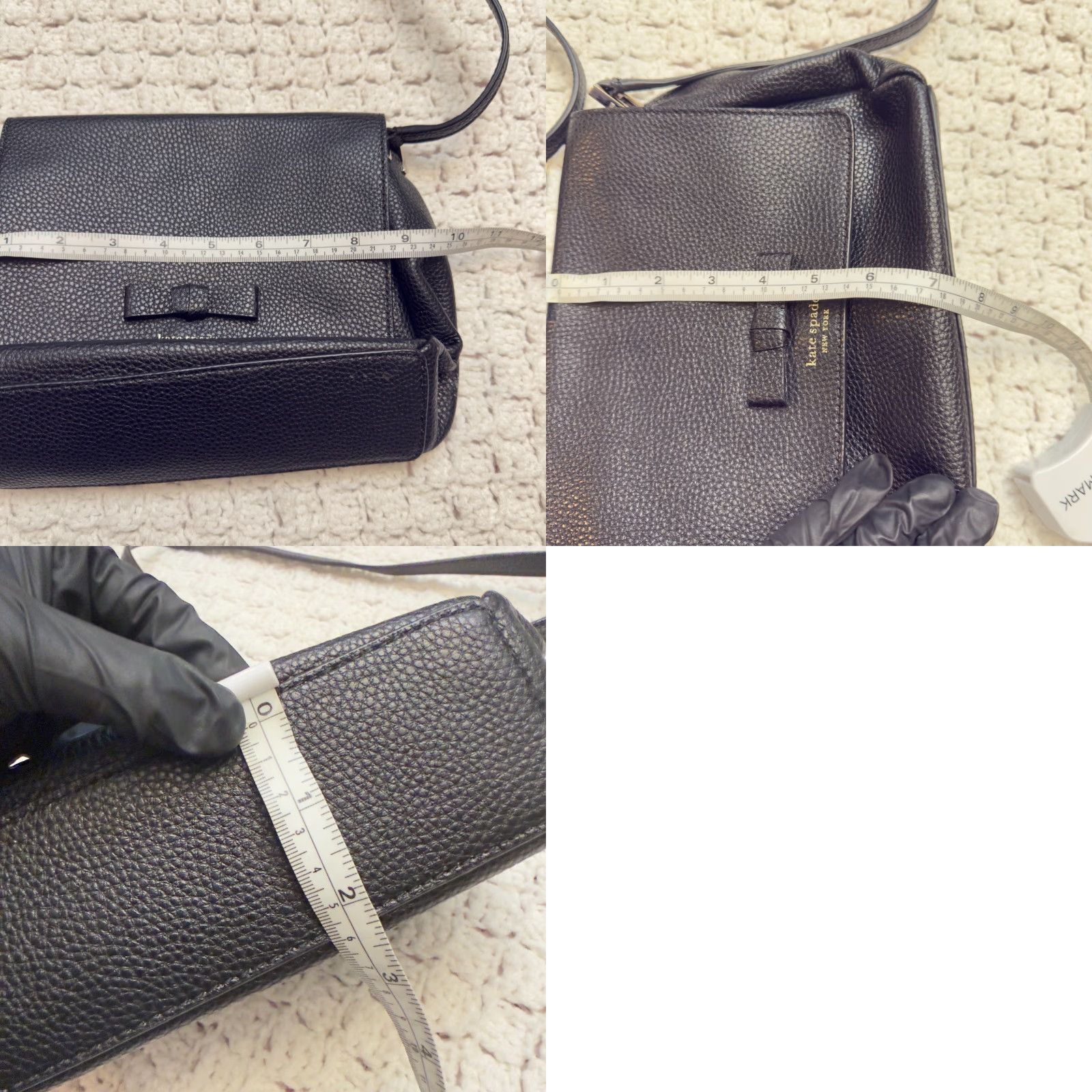 Vintage kate spade new york Avva Pershing Street Crossbody Bag Pebbled Leather Small Black Leather Crossbody Womens Bag Size ONE SIZE - 10 Thumbnail