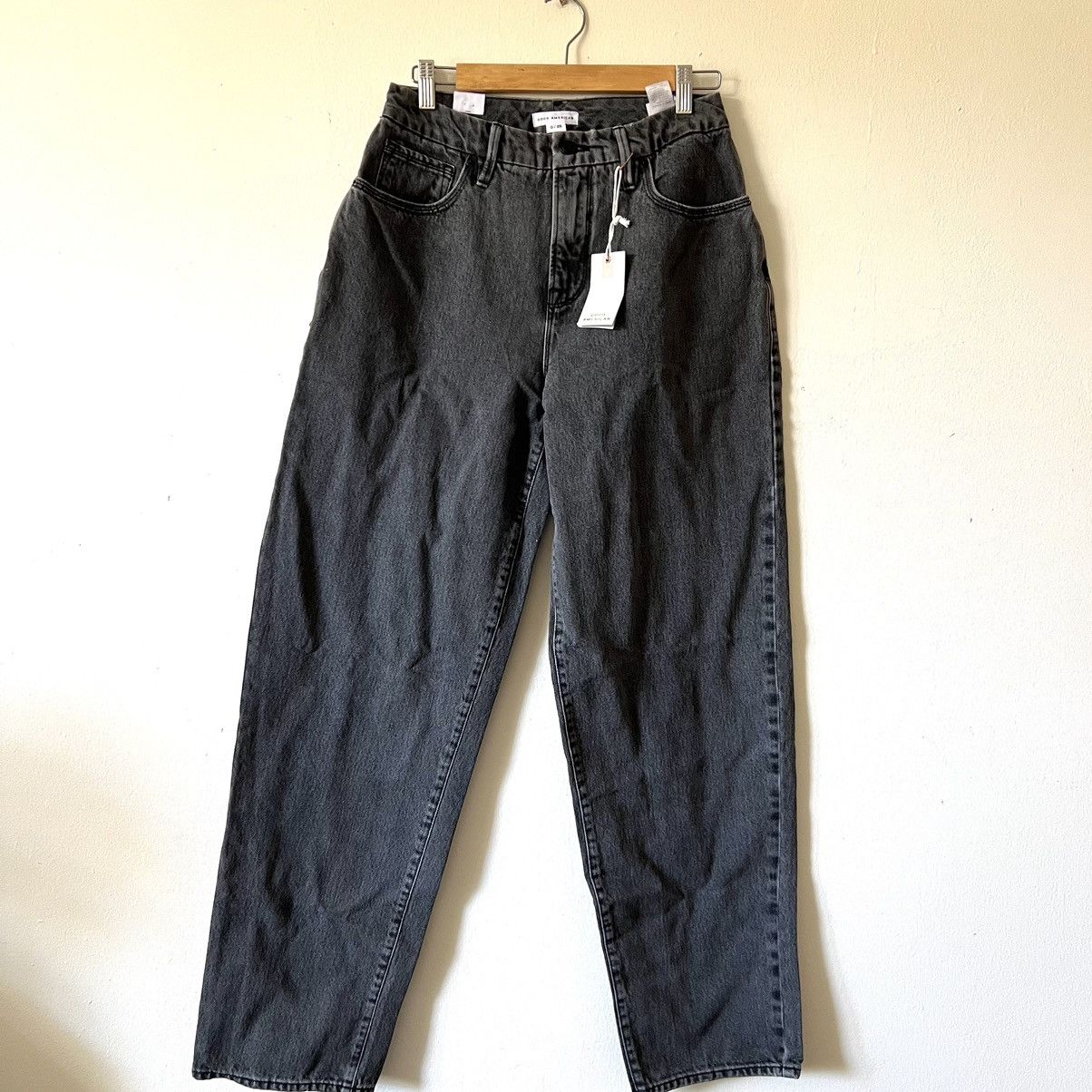 Good American GOOD AMERICAN Good 90's faded boyfriend jeans size 25 Size 25" / US 0 / IT 36 - 2 Thumbnail