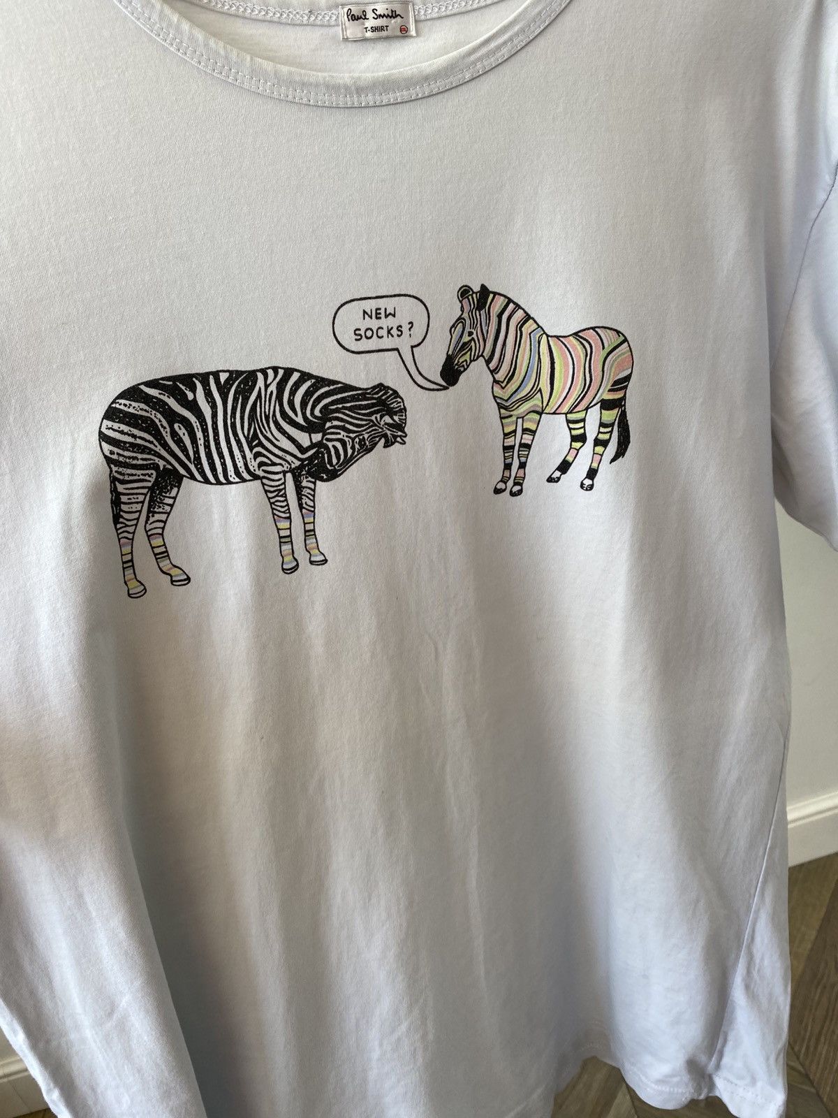 Designer × Paul Smith × Vintage Vintage Paul Smith Zebras Tee Size US M / EU 48-50 / 2 - 8 Thumbnail
