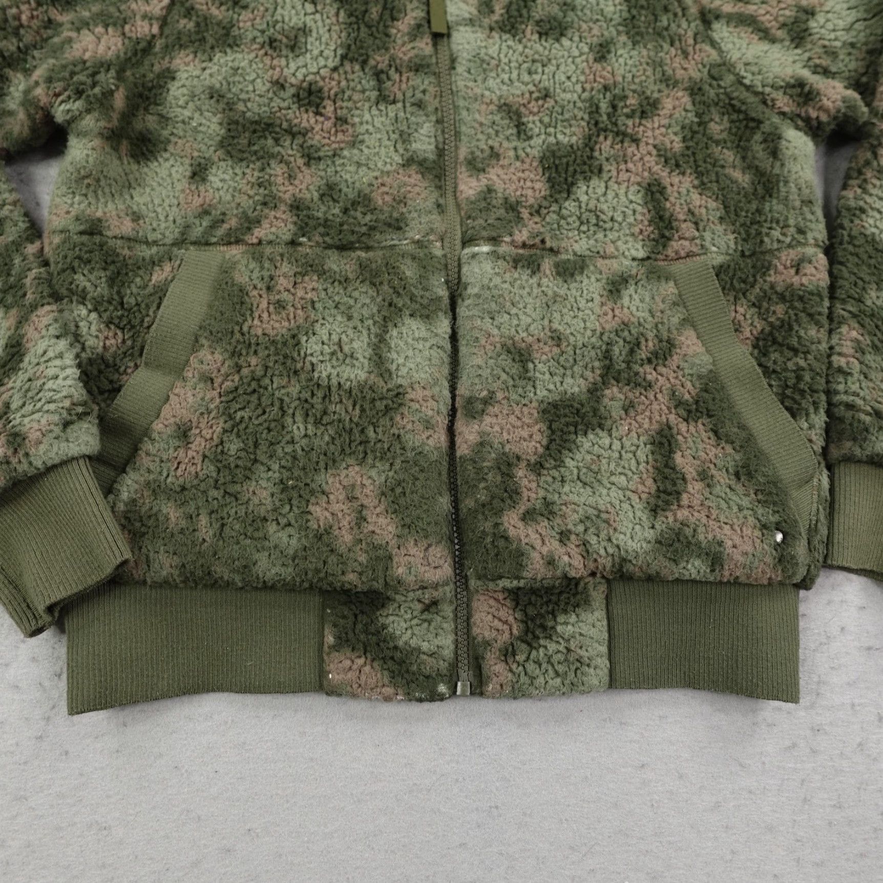 Prana Prana Jacket Womens Medium Green Camo Sherpa Fleece Bomber Full Zip Up Coat Pockets Womens Size M / US 6-8 / IT 42-44 - 3 Thumbnail