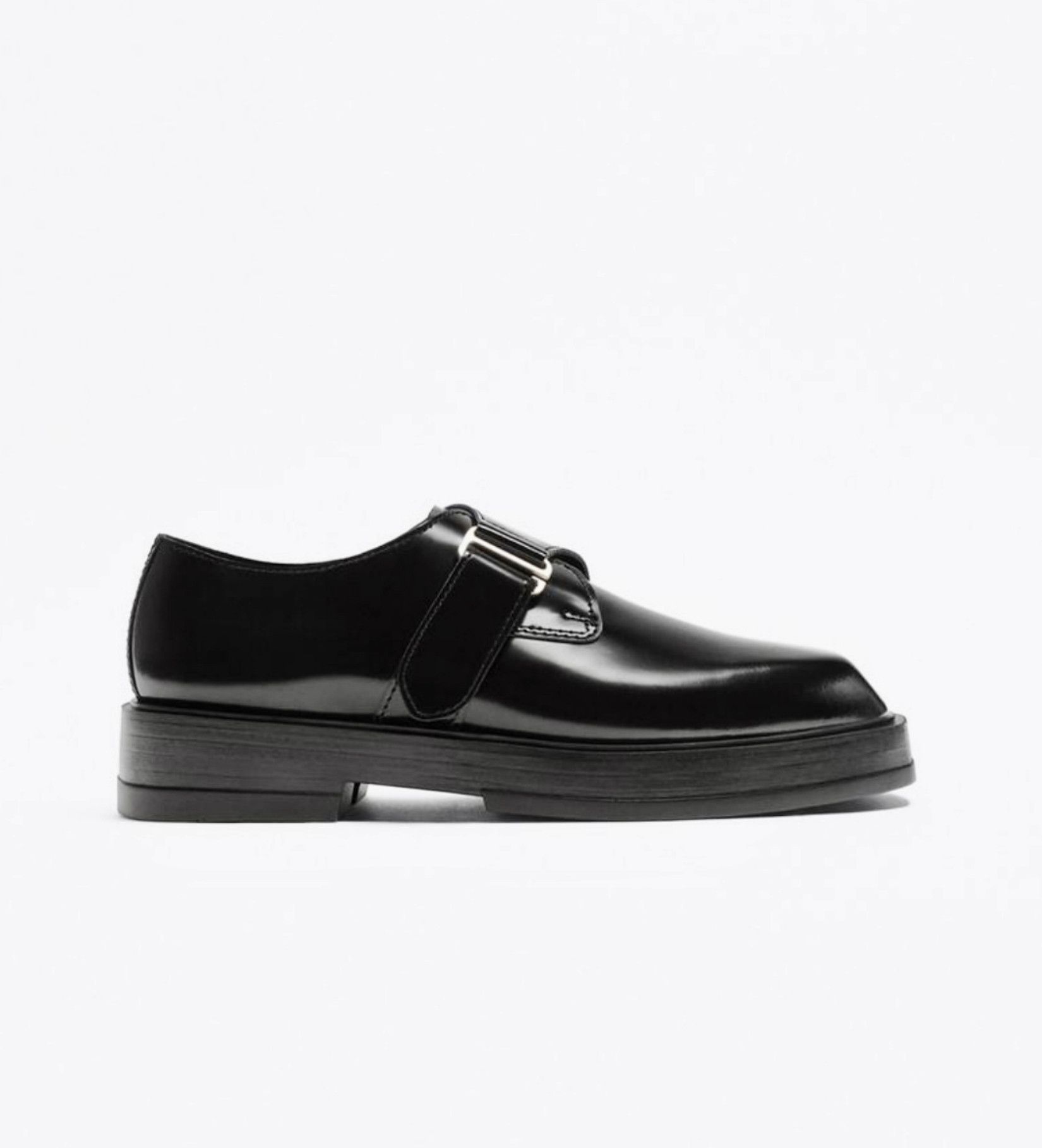 Zara ZARA Limited Monk Strap Chunky Sole Leather Shoes Size US 12 / EU 45 - 1 Thumbnail