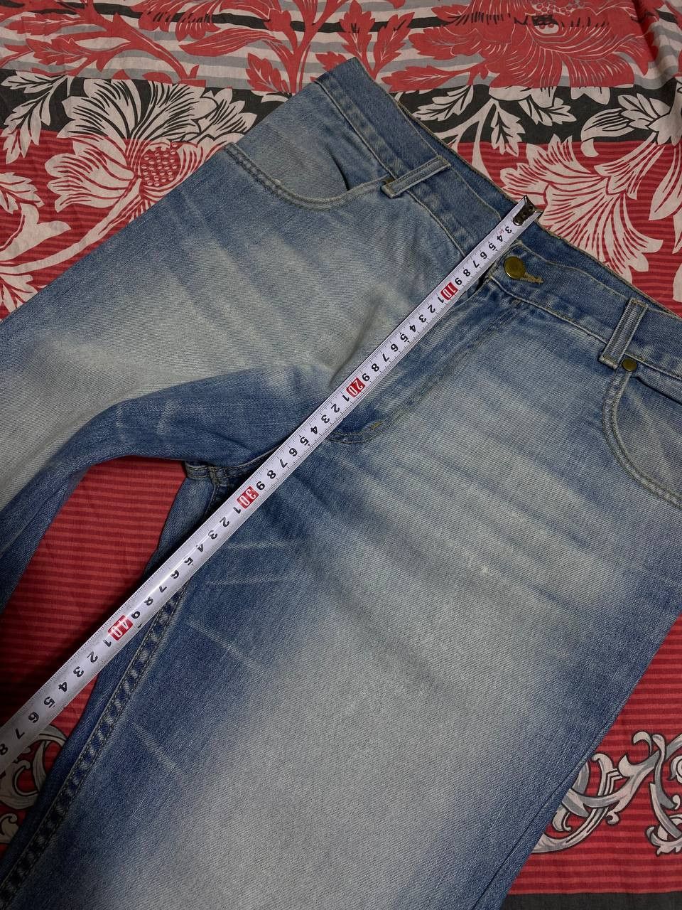 Japanese Brand Crazy Crash Dirty Baggy Faded Jean Japan Avant Garde Style Size US 32 / EU 48 - 13 Thumbnail