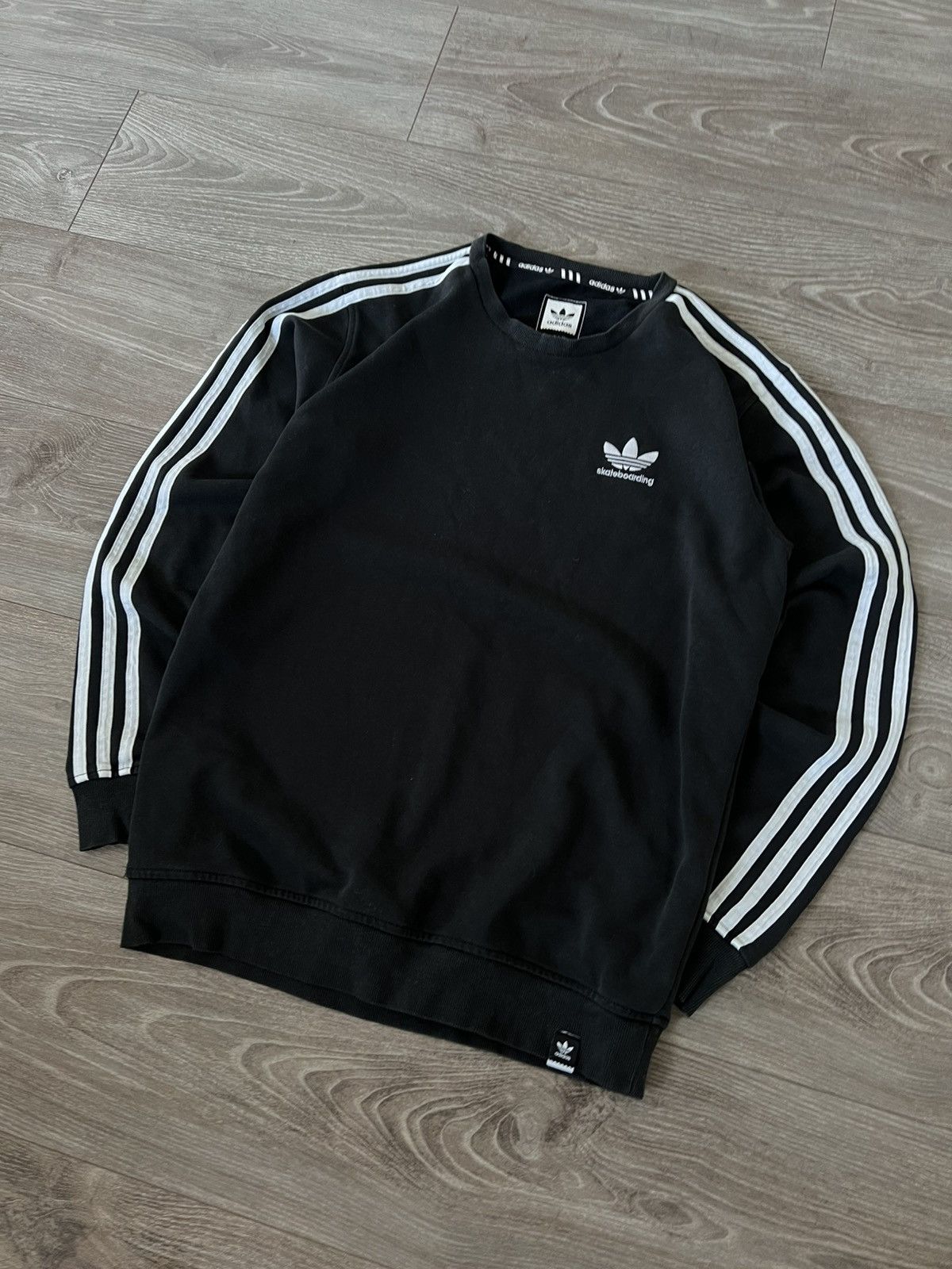 Adidas × Designer ‼️Vintage Adidas Skateboarding Knit Logo 3St Sweatshirt‼️ Size US S / EU 44-46 / 1 - 11 Thumbnail