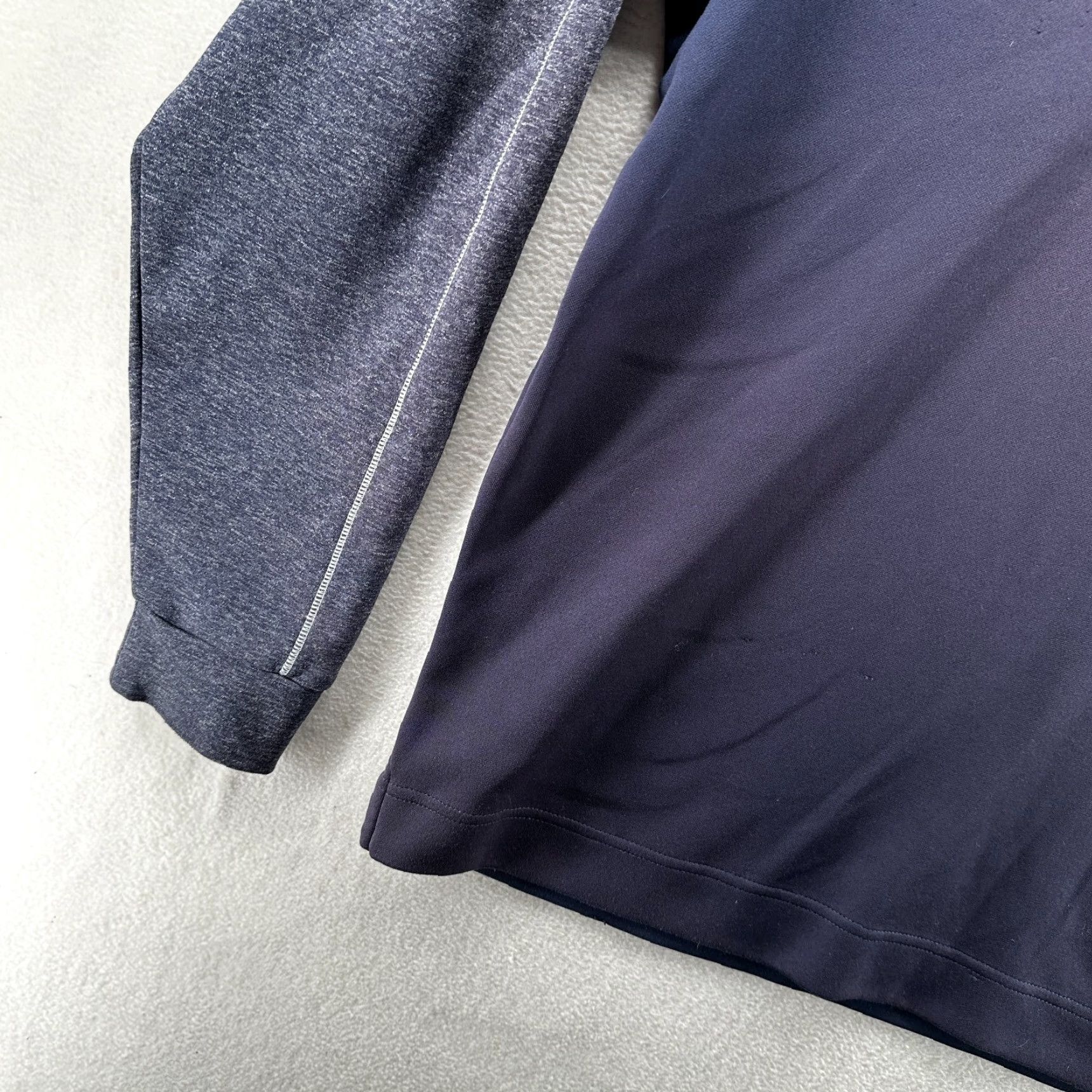 Footjoy FootJoy Sweatshirt Men's XL Long Sleeve Quarter Zip Pullover Mock Neck Blue Gray Solid Winter Classic Comfort Size US XL / EU 56 / 4 - 7 Thumbnail