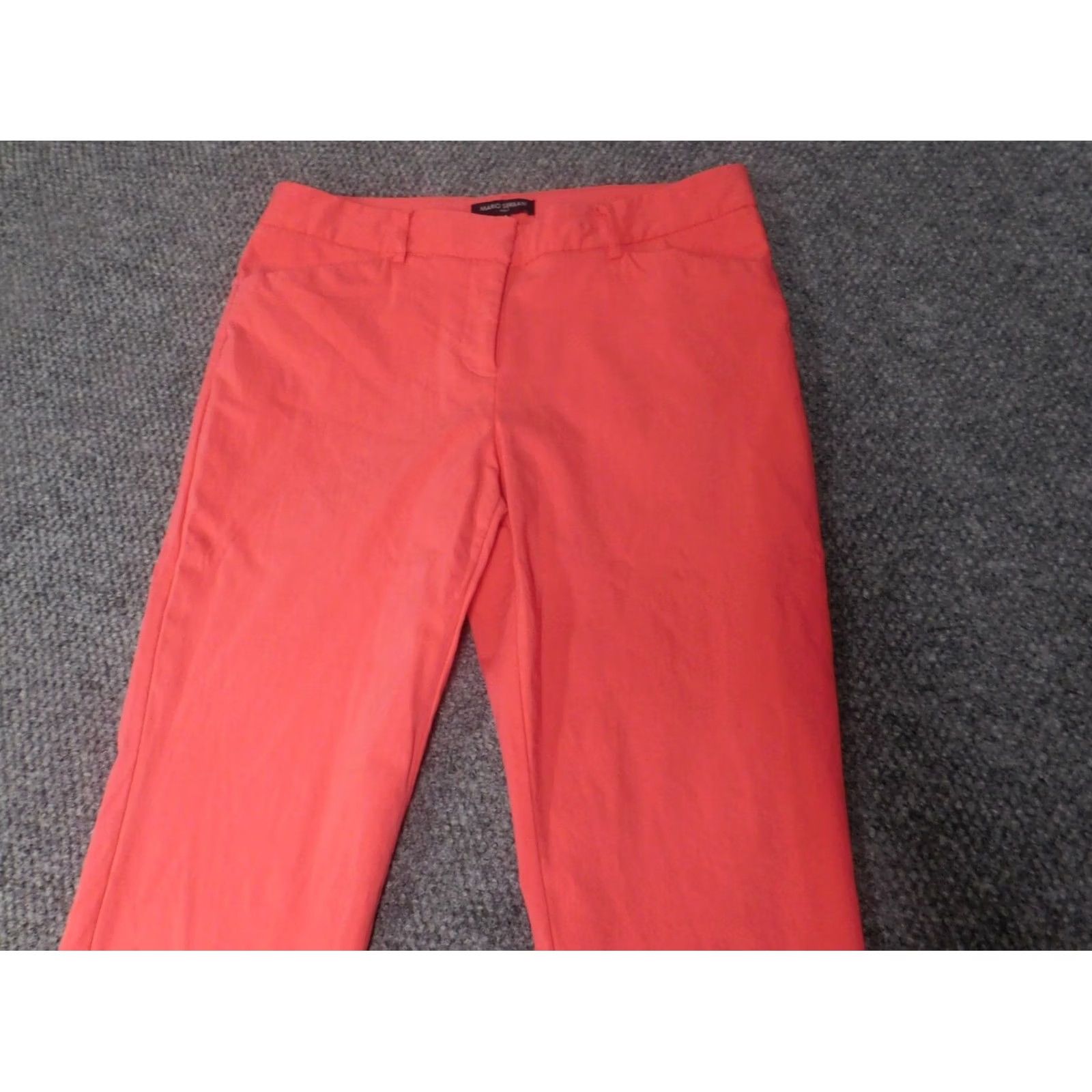 Vintage Mario Serrani Women Pants 10 Red Stretch Straight Chino Size 32" / US 10 / IT 46 - 6 Thumbnail